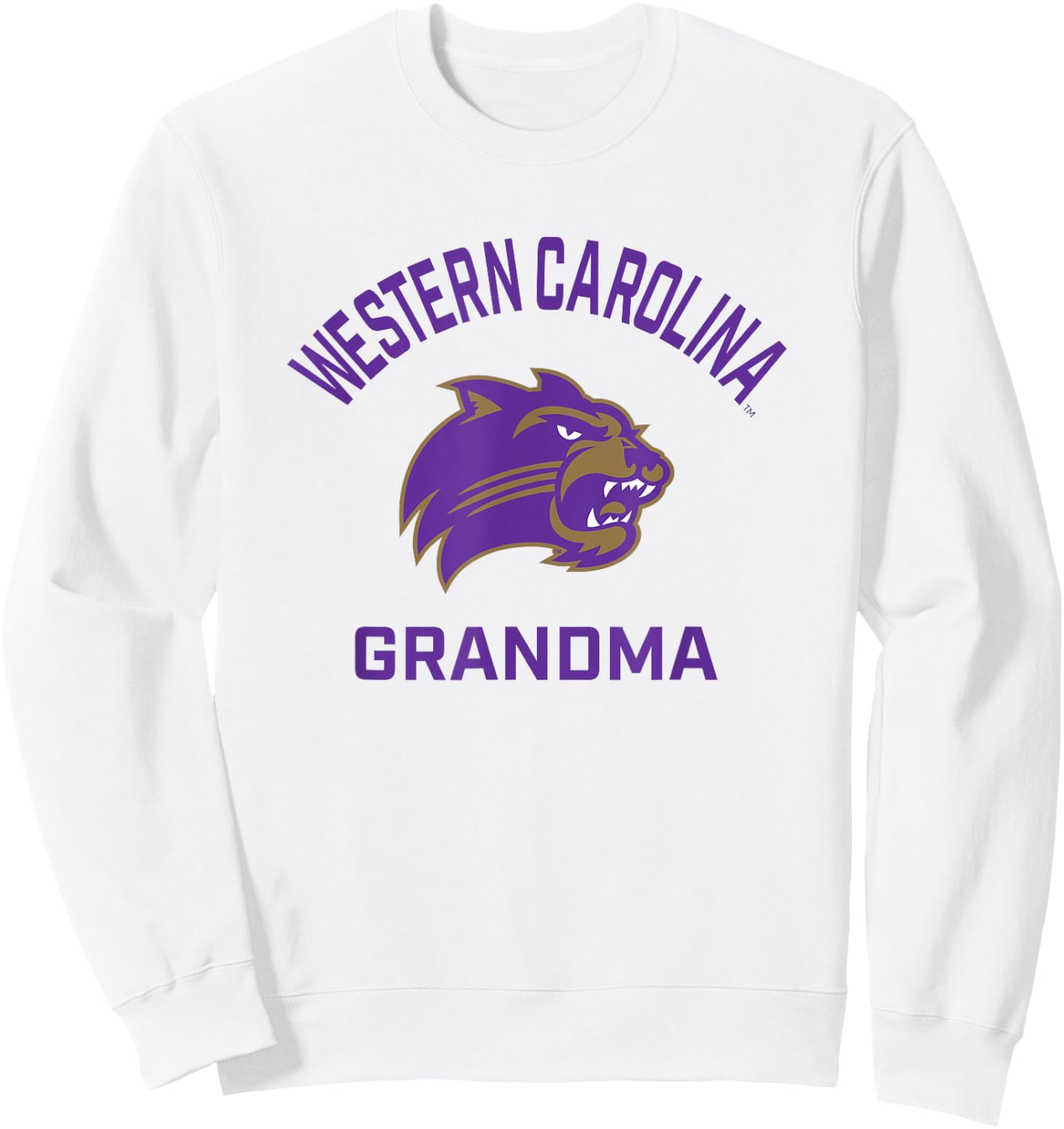 Western Carolina University Catamounts Arched Grandma Sweatshirt - Sweatshirt | White