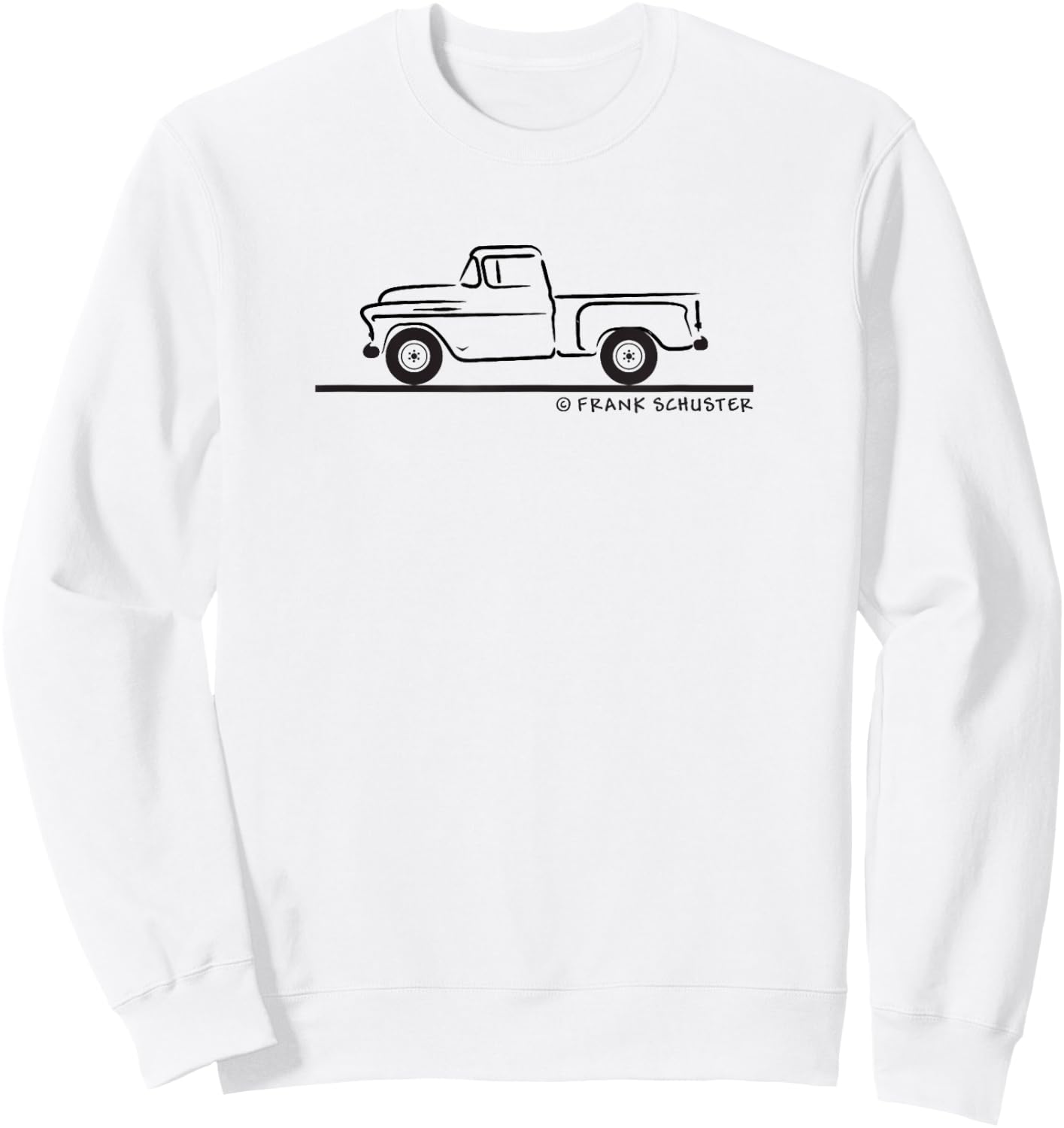 1955 55 Chevys Truck Sweatshirt - Sweatshirt | White