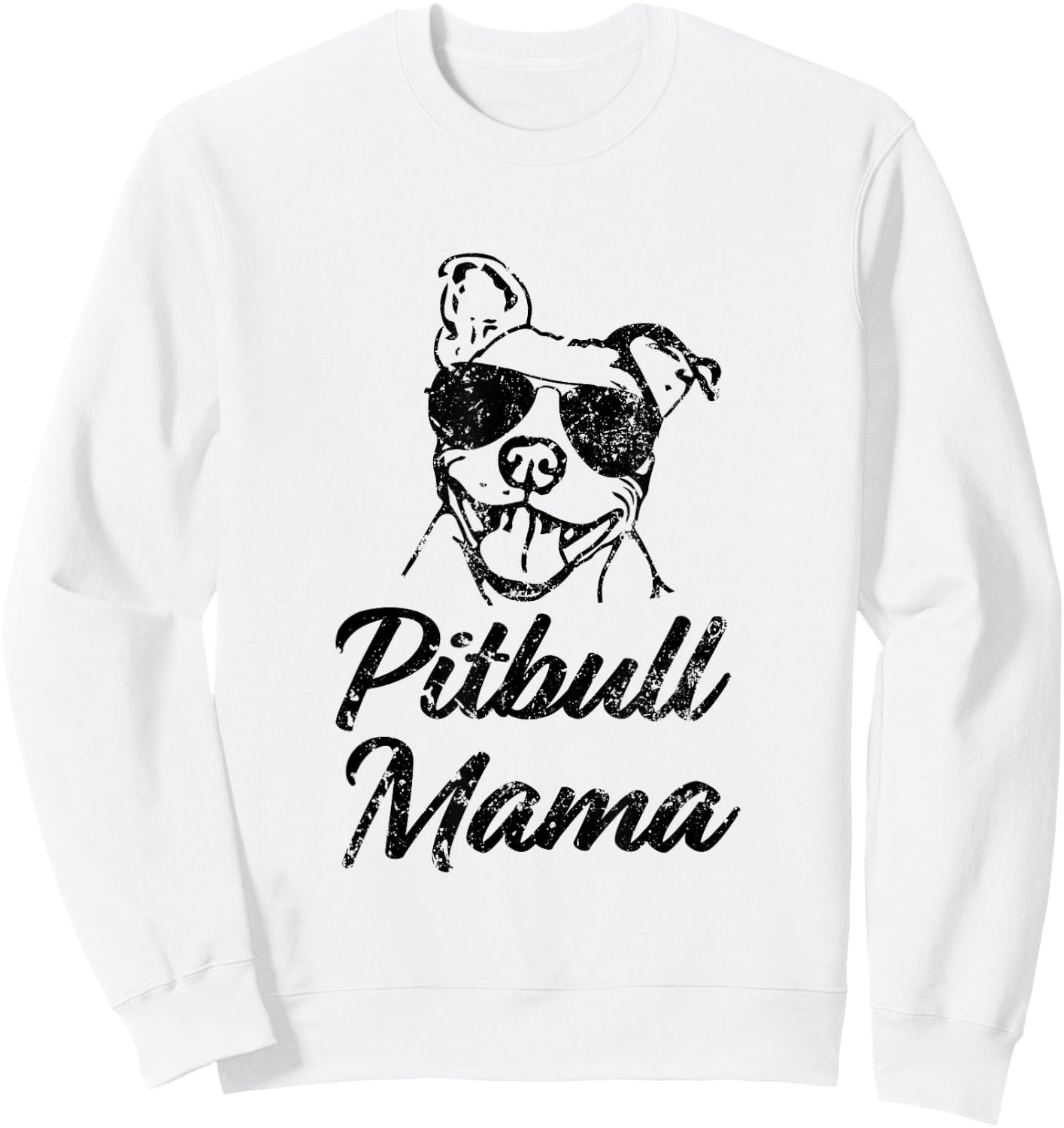 Proud Pitbull Mom Shirt - Pittie Mom, pitbull shirt Sweatshirt - Sweatshirt | White