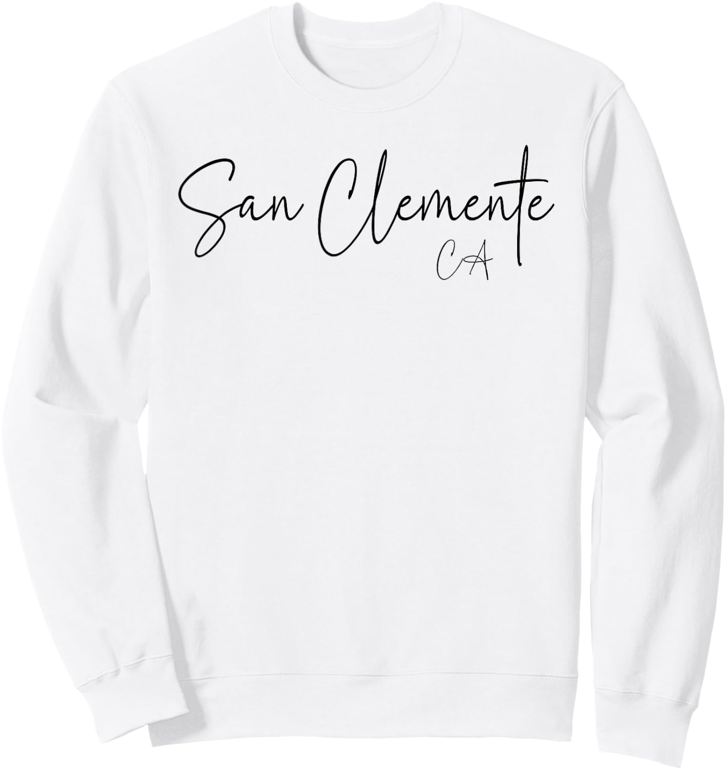 San Clemente California CA Retro Sweatshirt - Sweatshirt | White