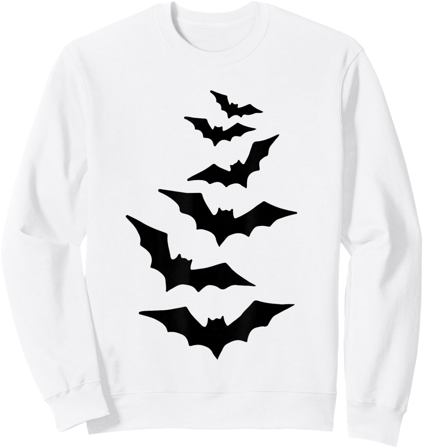Halloween Bats Costume Funny Halloween Bat Sweatshirt - Sweatshirt | White