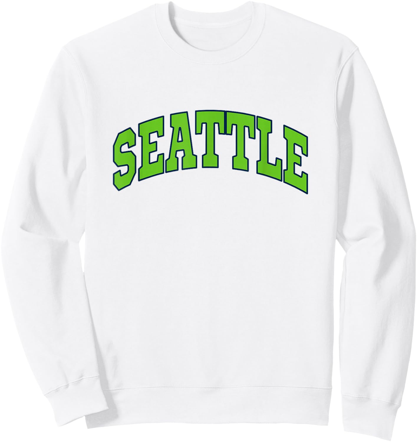 SEATTLE - Throwback Design - Classic Sweatshirt - Sweatshirt | White