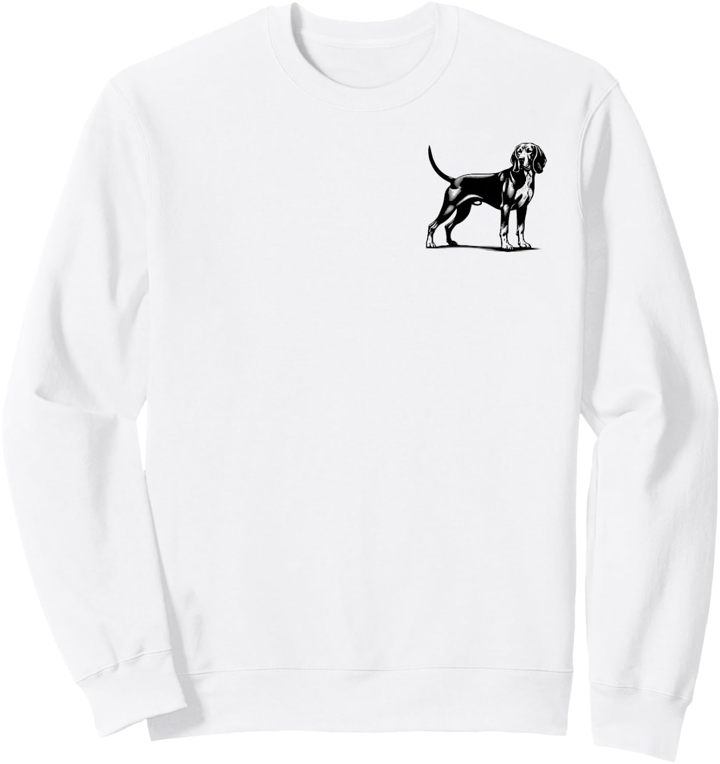Dog Dad Mom Lover - Monochromatic Redbone Coonhound Men Women Sweatshirt - Sweatshirt | White