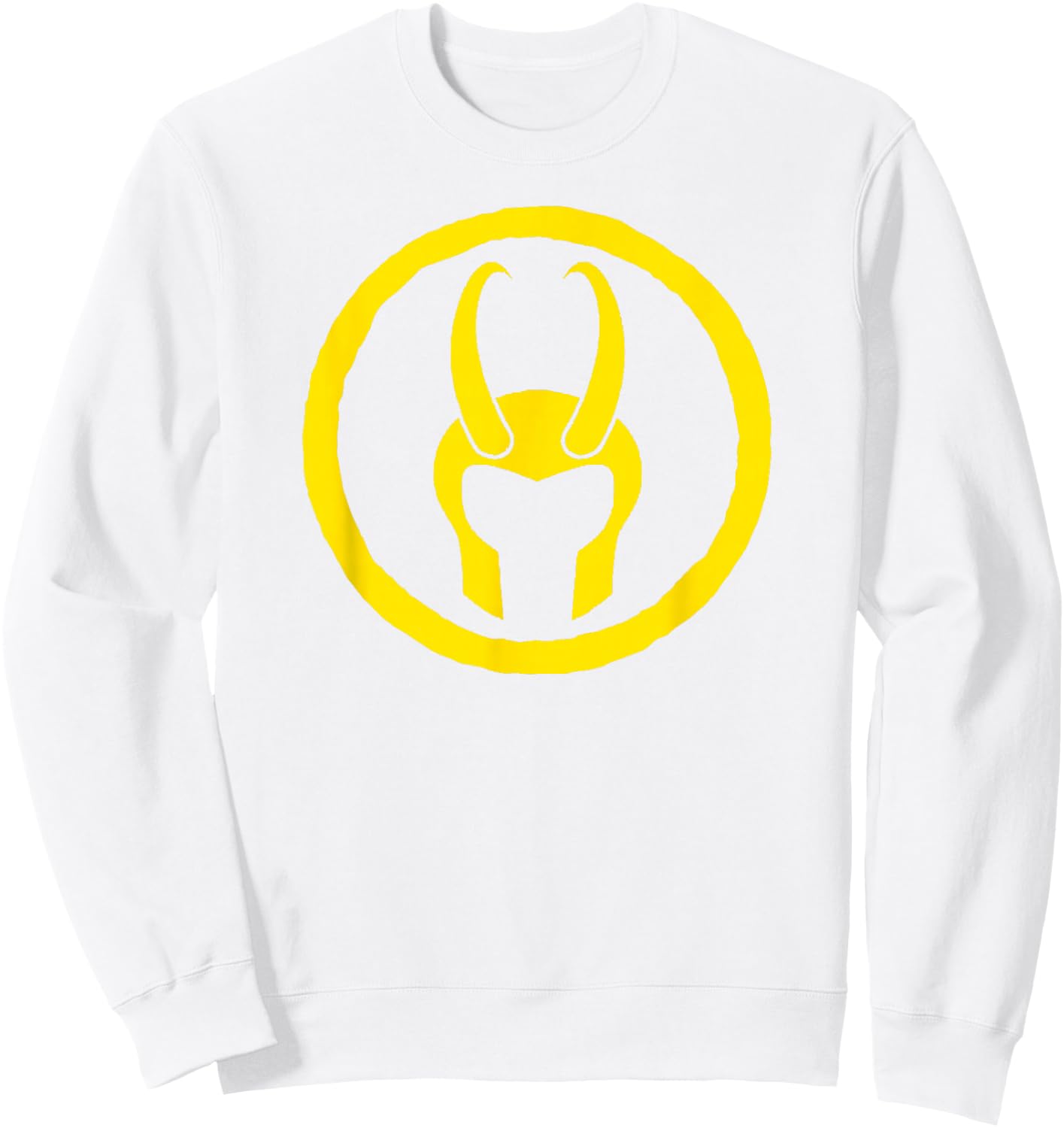 Marvel Loki Horned Helmet Comic Icon Sweatshirt - Sweatshirt | White