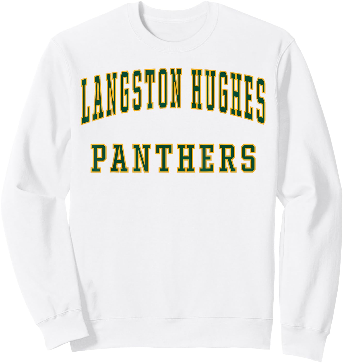 Langston Hughes High School Panthers Sweatshirt - Sweatshirt | White