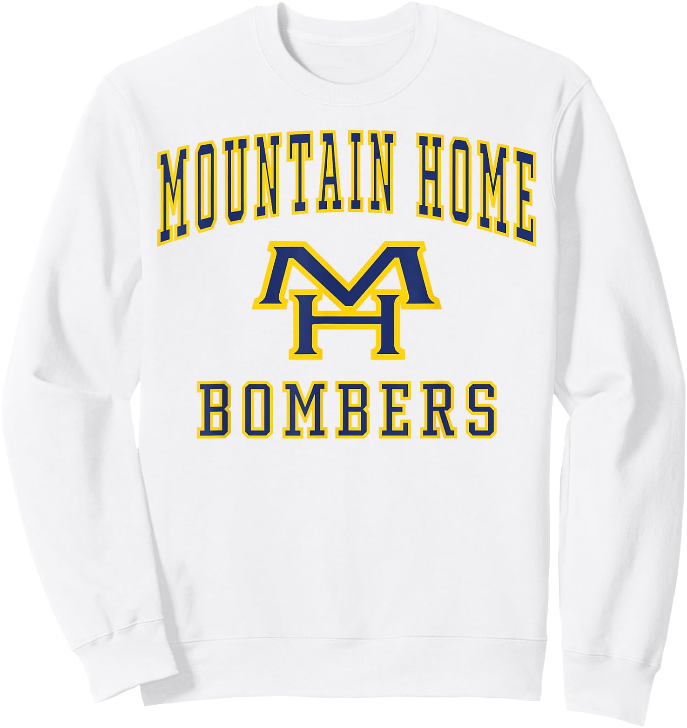 Mountain Home High School Bombers C1 Sweatshirt - Sweatshirt | White