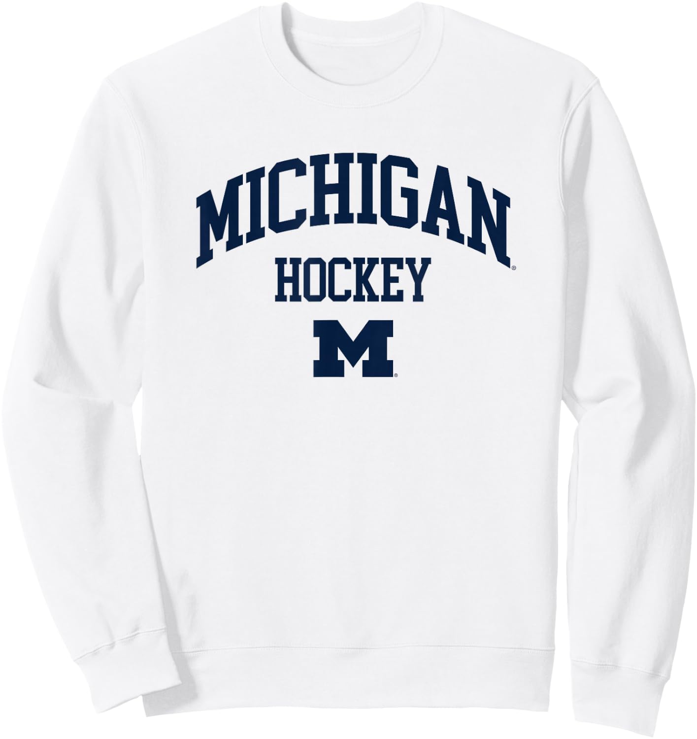 University of Michigan Wolverines U of M Hockey Sweatshirt - Sweatshirt | White