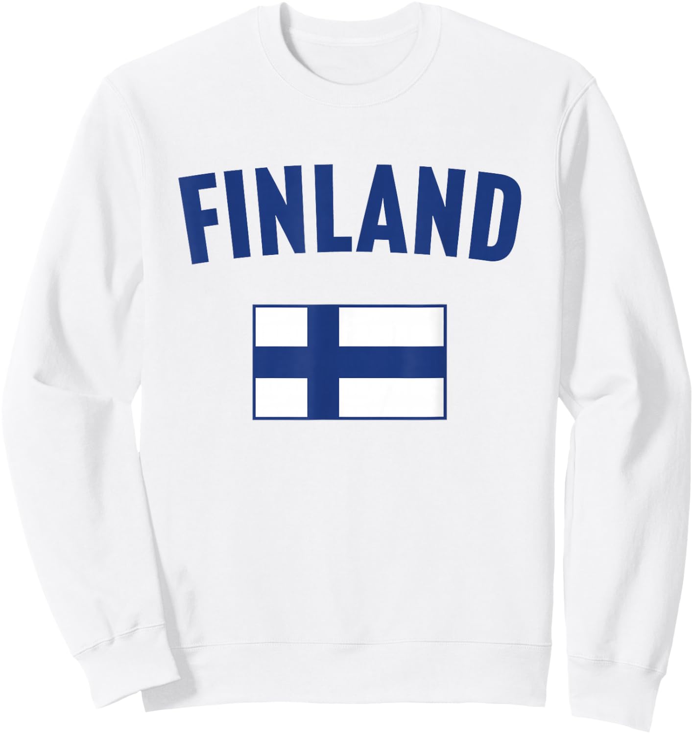 Country Flags Finland Flag , Small, White Sweatshirt - Sweatshirt | White
