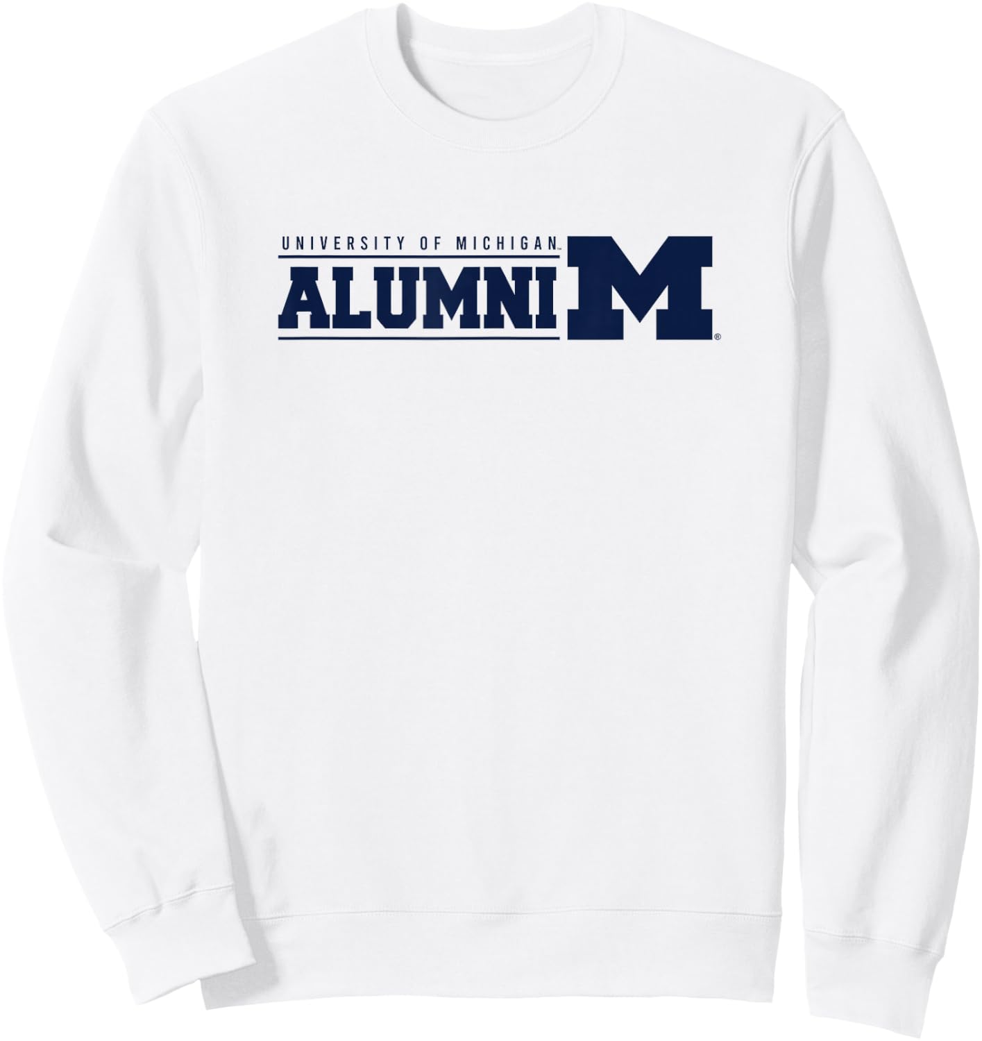 University of Michigan Wolverines U of M Alumni Sweatshirt - Sweatshirt | White