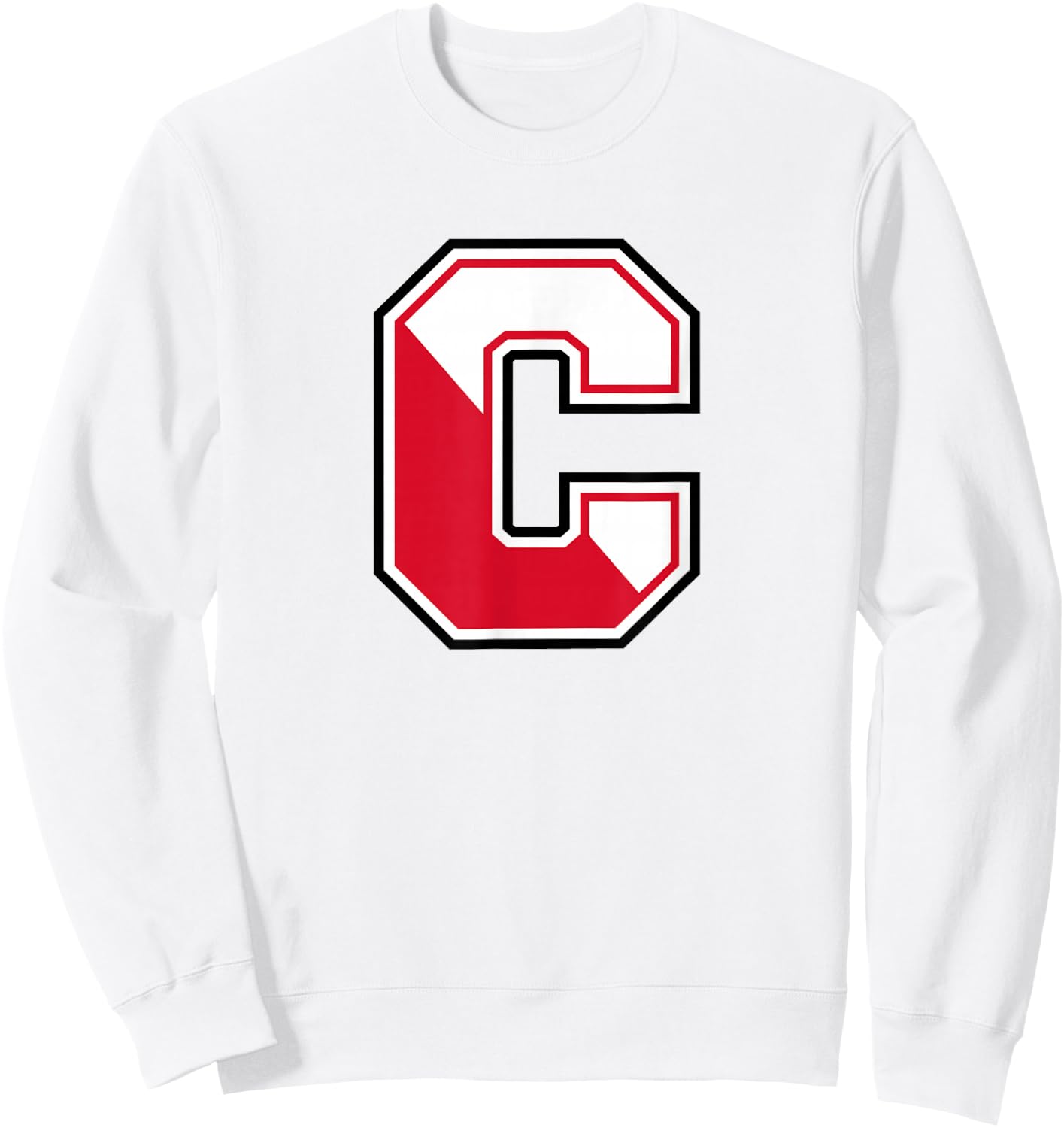 SUNY Cortland Red Dragons C Mark Sweatshirt - Sweatshirt | White