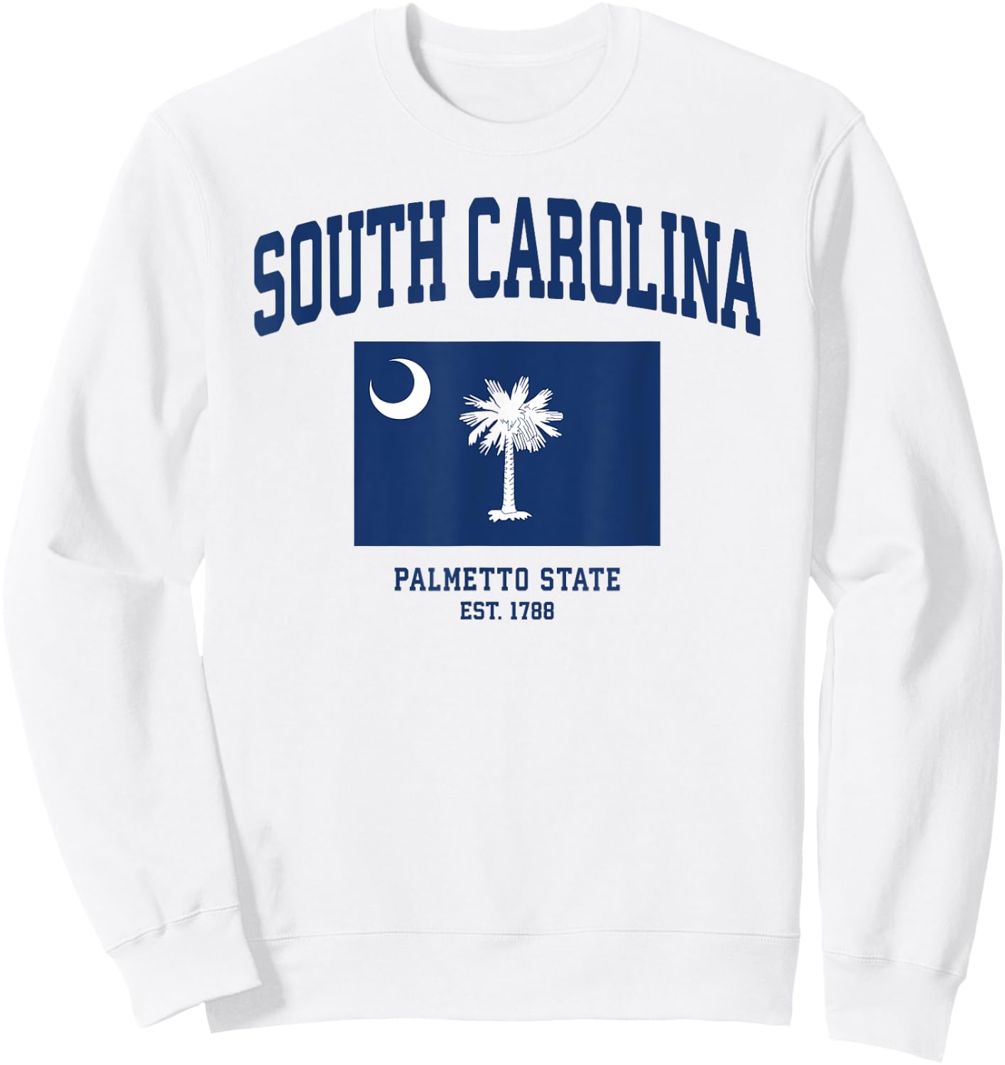 South Carolina State Flag Sweatshirt - Sweatshirt | White