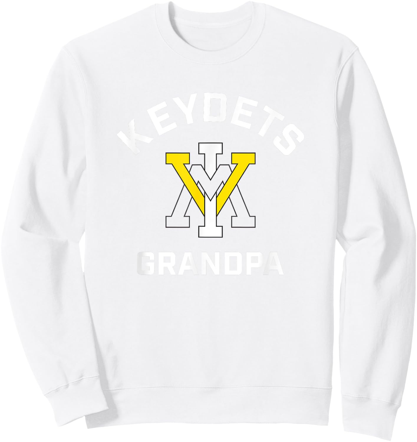 Virginia Military Institute VMI Keydets Arched Grandpa Sweatshirt - Sweatshirt | White