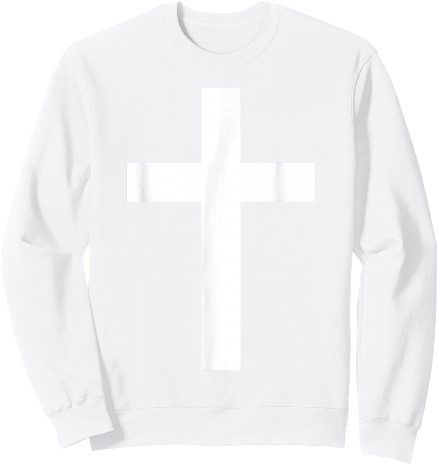 White Christian Jesus Cross Red Sweatshirt - Sweatshirt | White