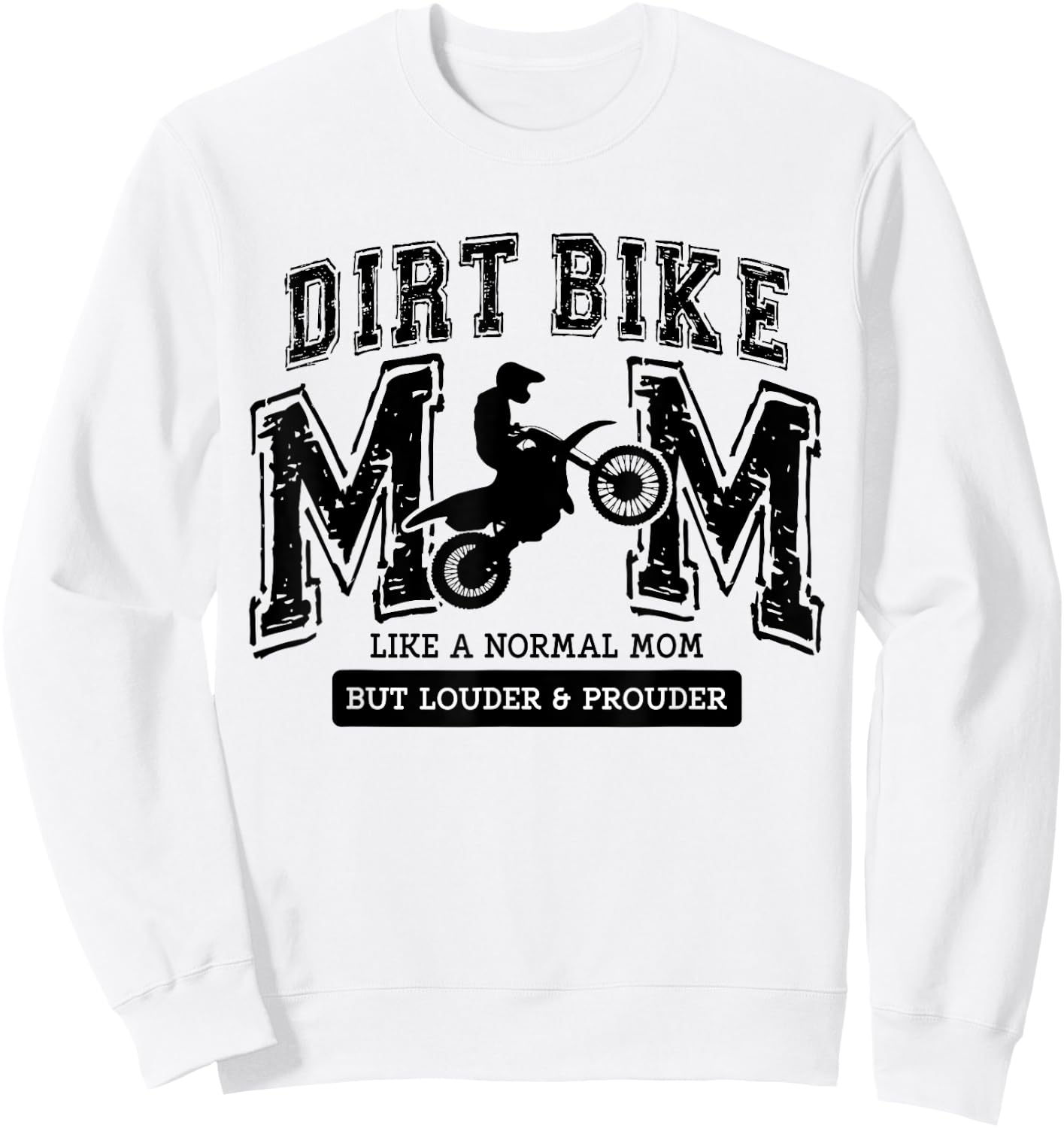 Dirt Bike Mom Women Motocross Proud Moto Dirt Bike Mama Sweatshirt - Sweatshirt | White