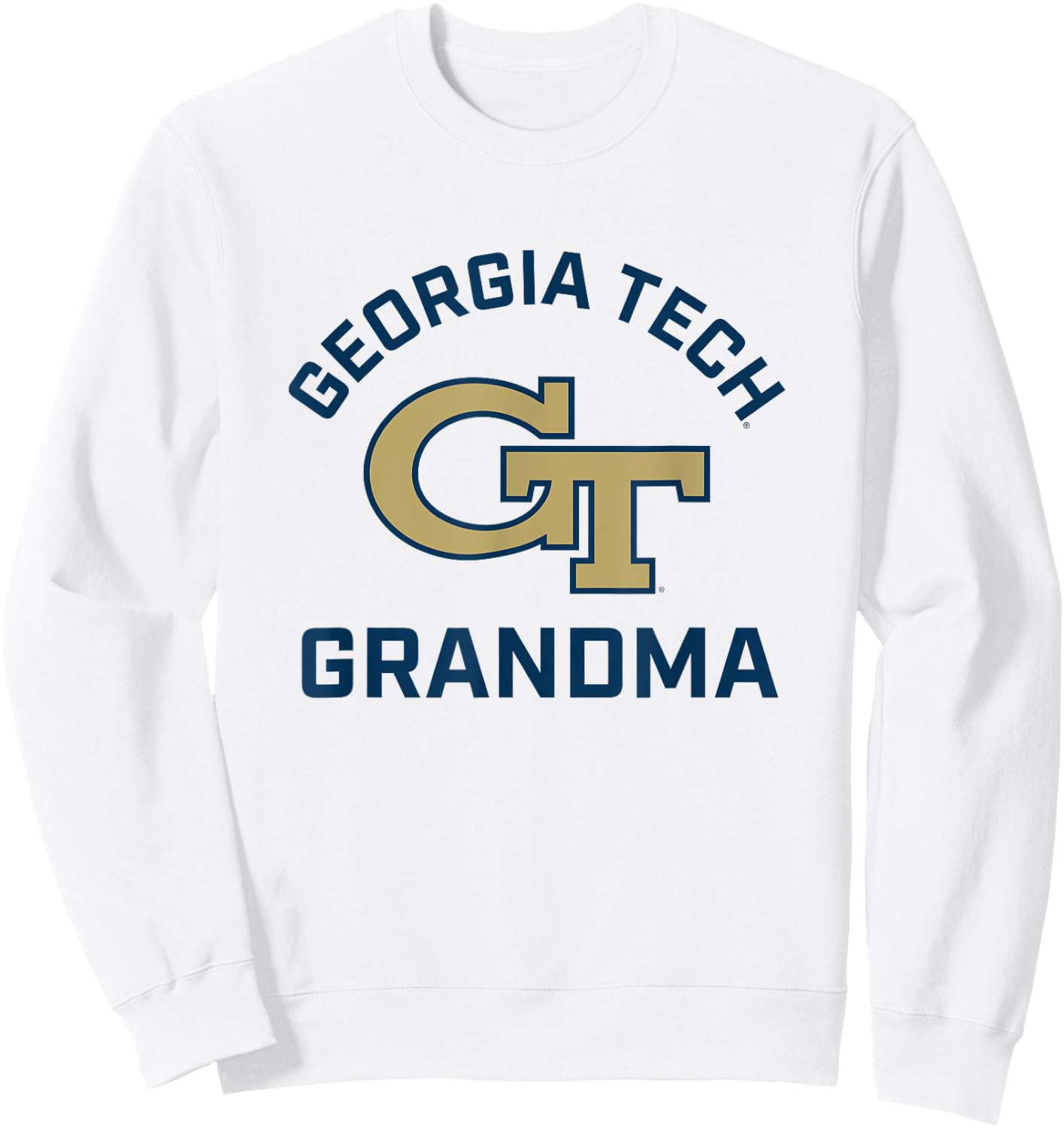 Georgia Tech Yellow Jackets Arched Grandma Sweatshirt - Sweatshirt | White