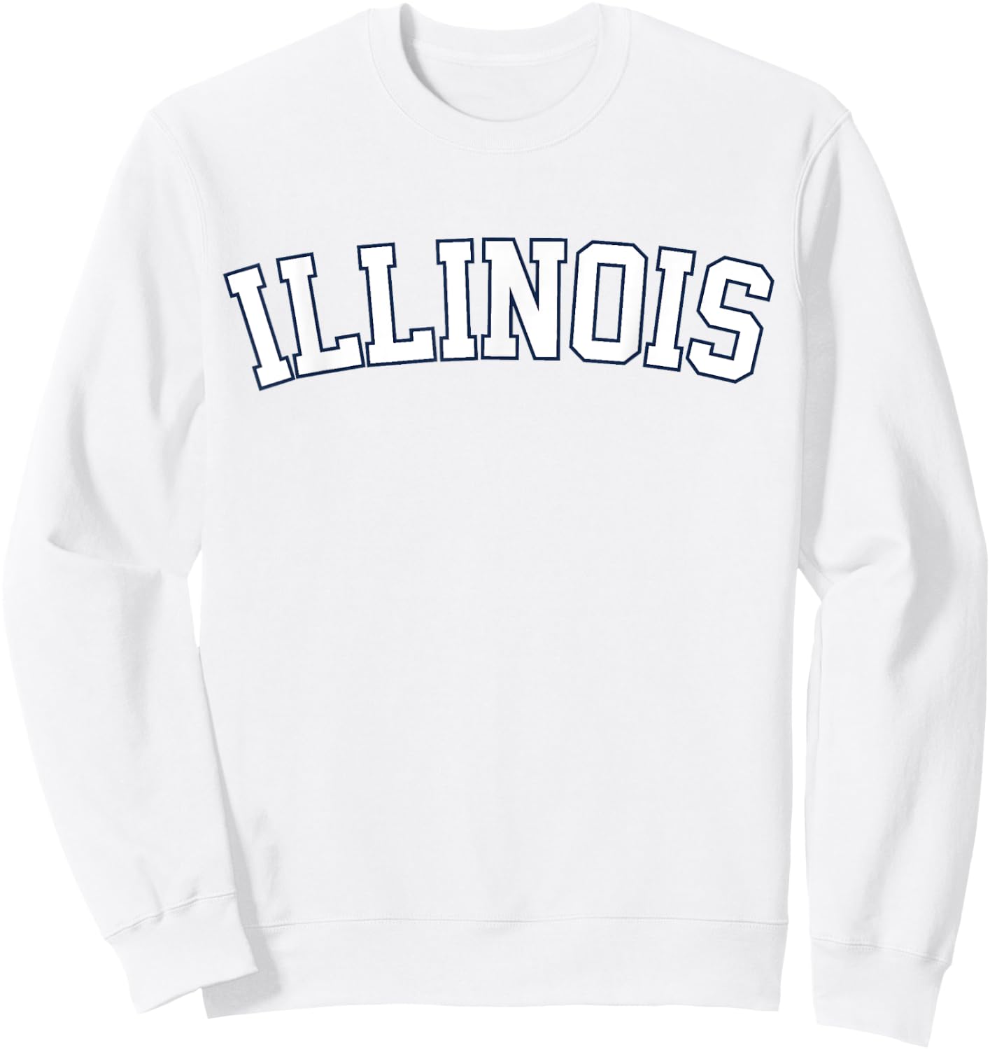 Retro Illinois Vintage Illinois Orange Blue Classic Look Sweatshirt - Sweatshirt | White
