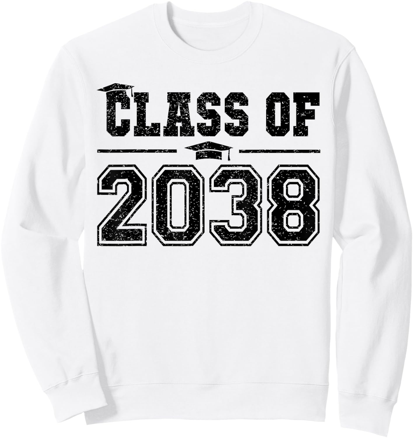 Class of 2038 Grow With Me Graduation First Day of School Sweatshirt - Sweatshirt | White