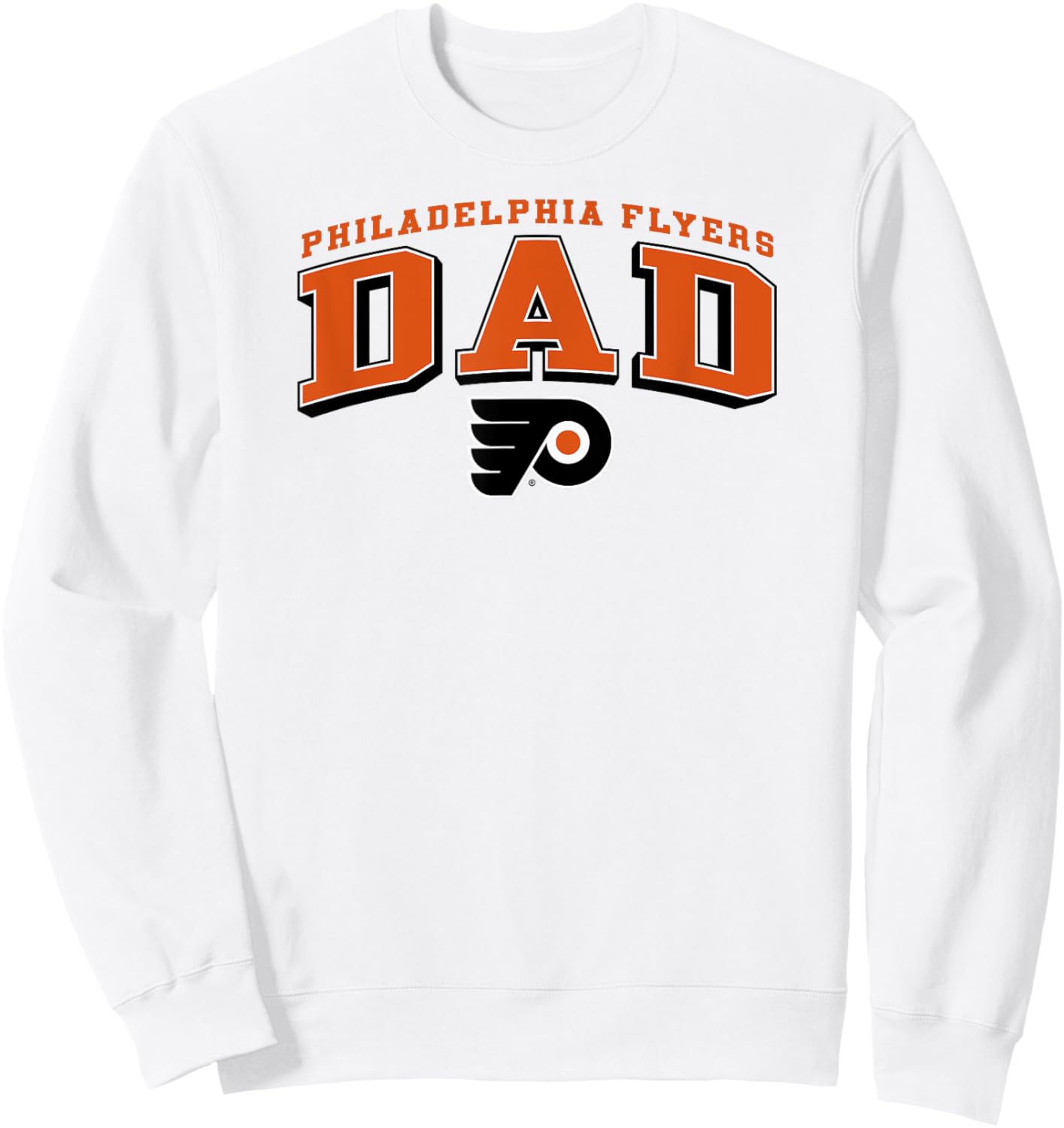 Philadelphia Flyers Dad Arch Gray NHL Officially Licensed Sweatshirt - Sweatshirt | White