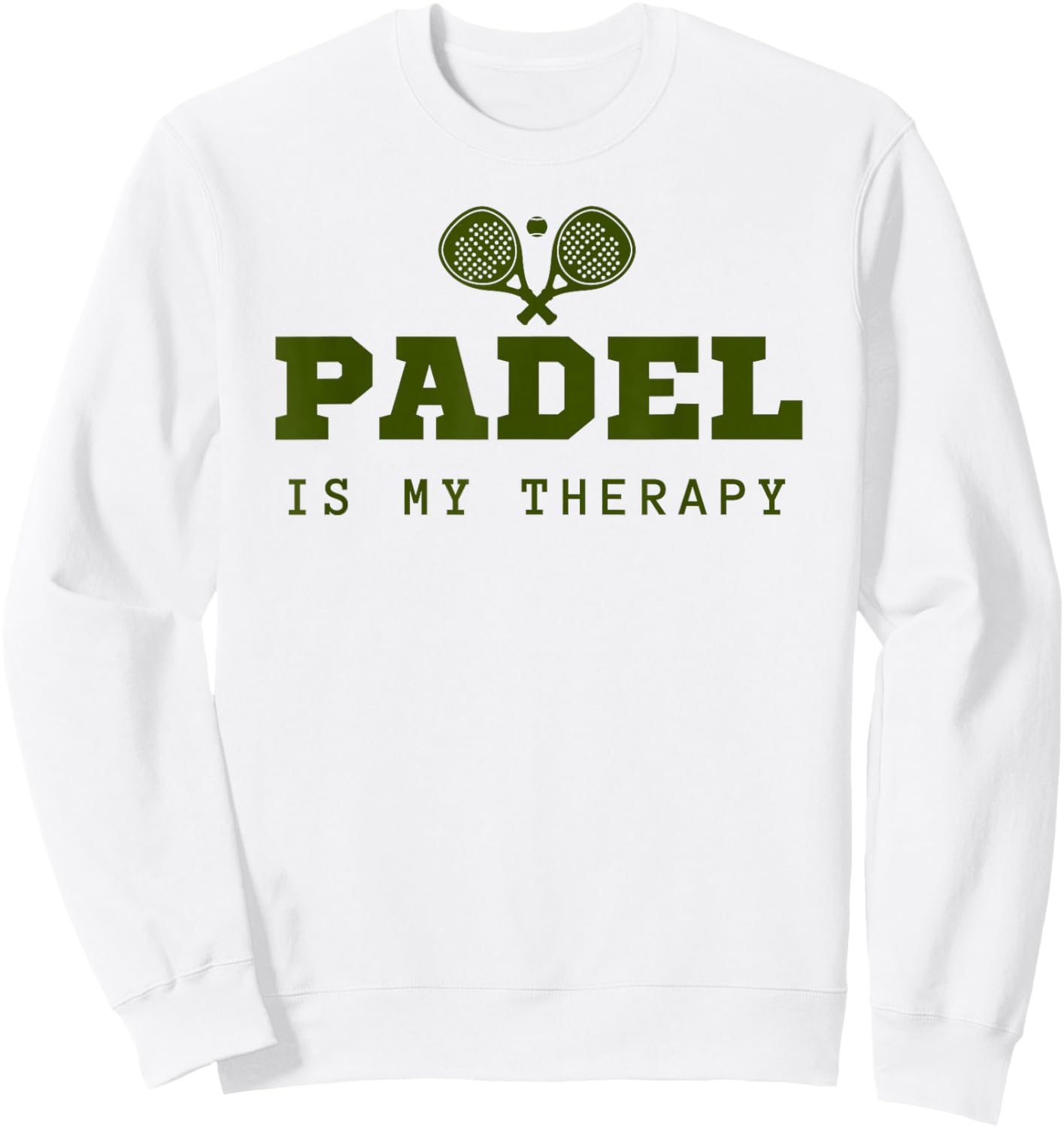 Padel Is My Therapy Sweatshirt - Sweatshirt | White