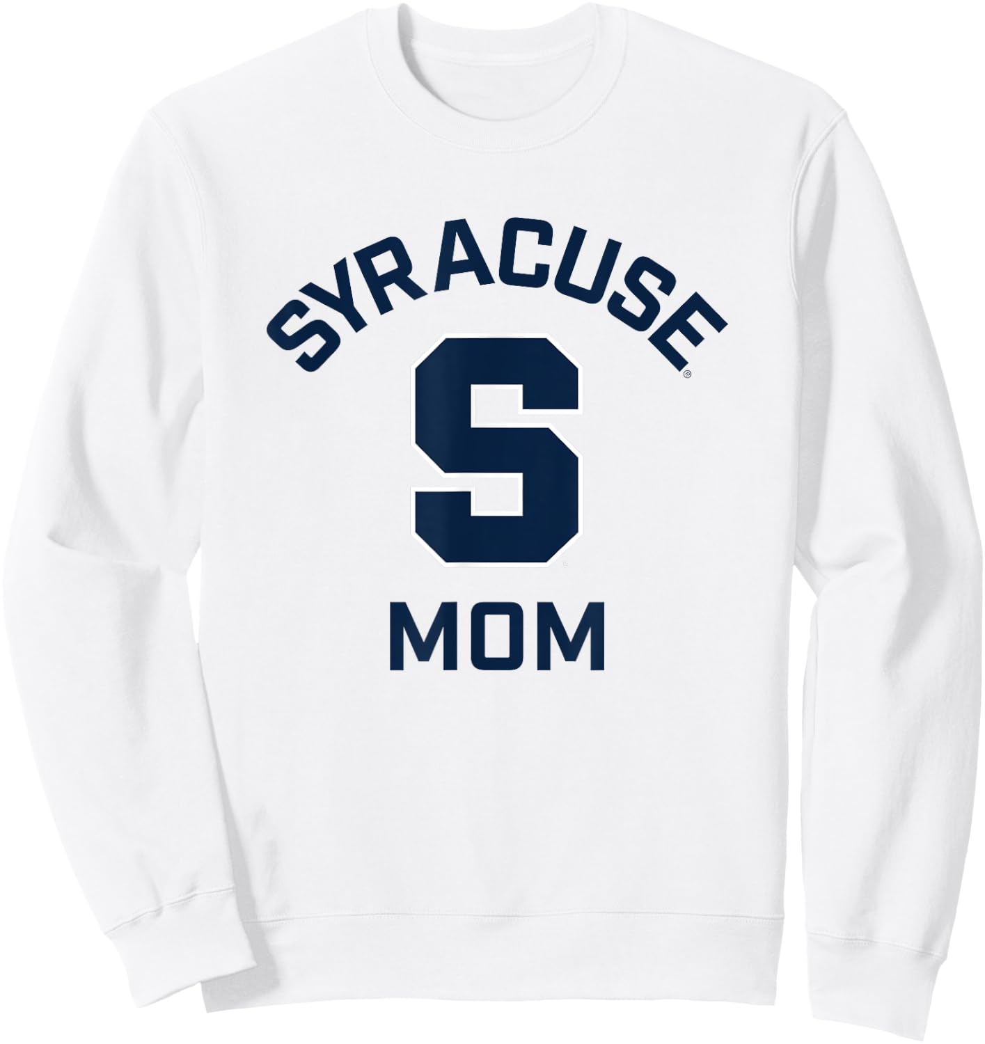 Syracuse University Orange Arched Mom Sweatshirt - Sweatshirt | White