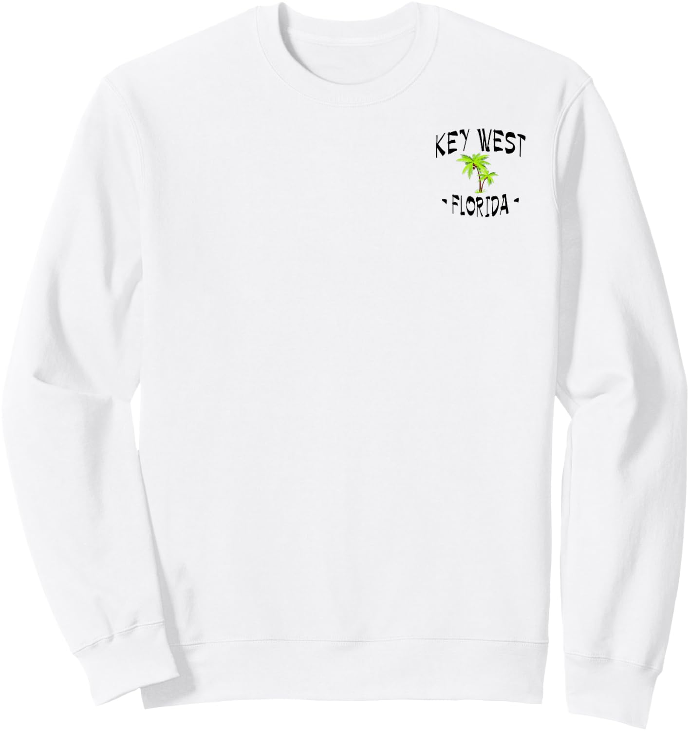 2 Sided Key West, Florida Destination Beach Sweatshirt - Sweatshirt | White