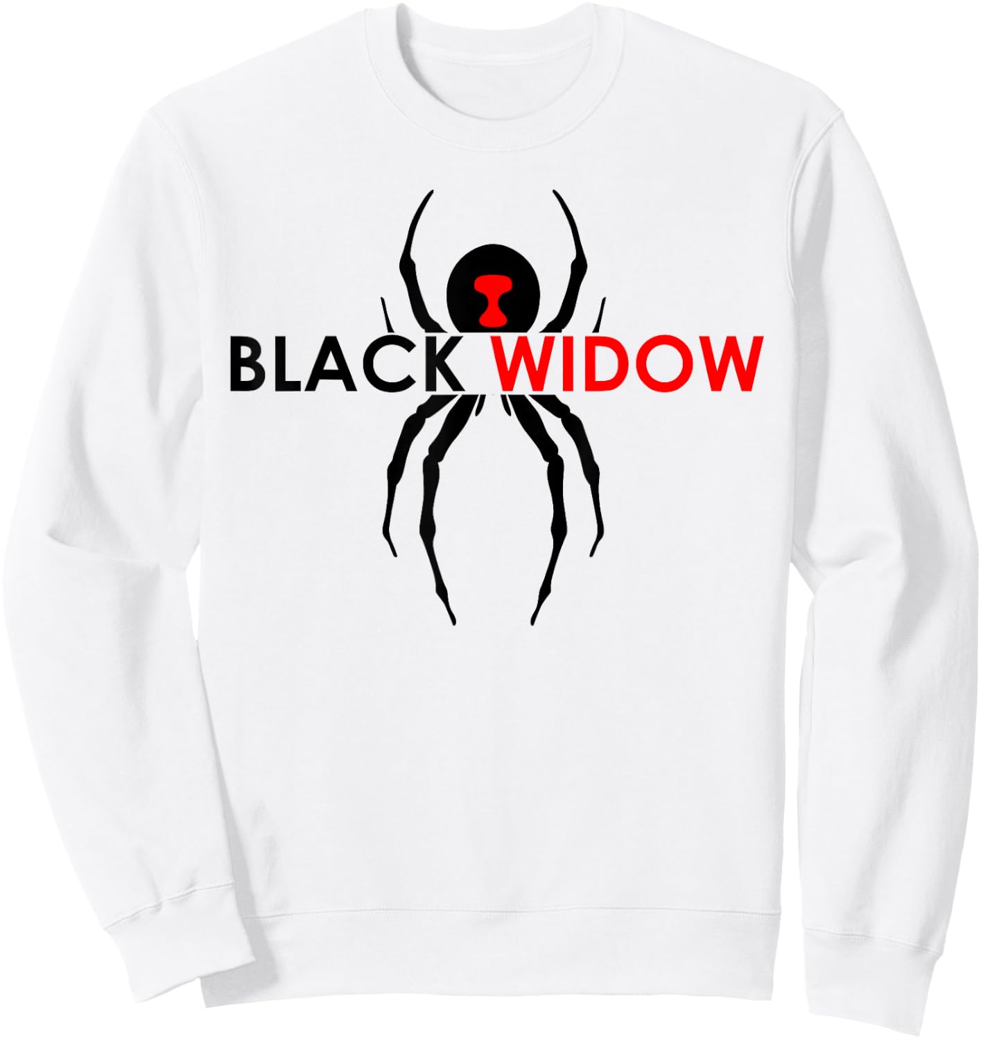 Black Widow Spider Gift Sweatshirt - Sweatshirt | White