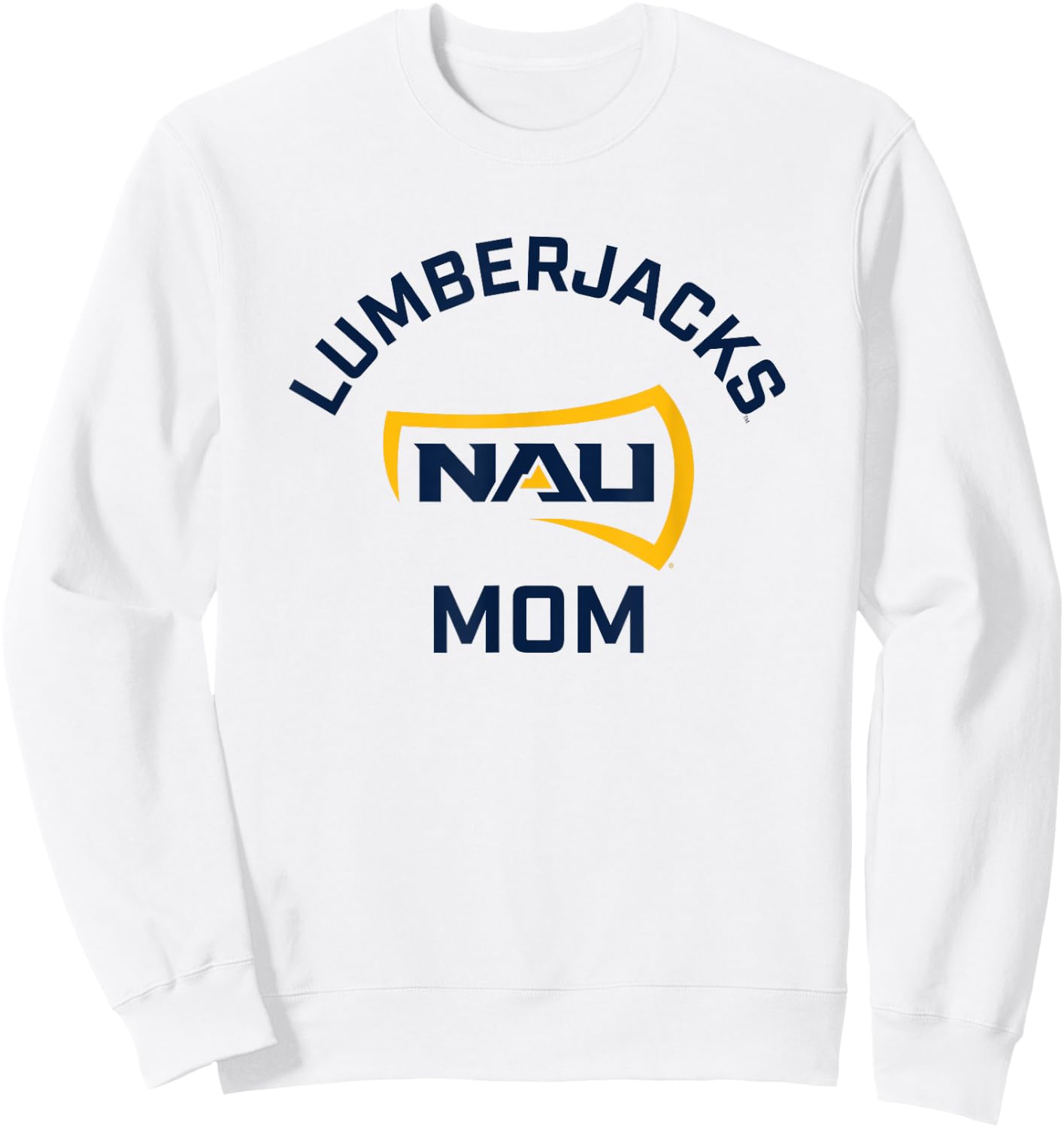 Northern Arizona NAU Lumberjacks Arched Mom Sweatshirt - Sweatshirt | White