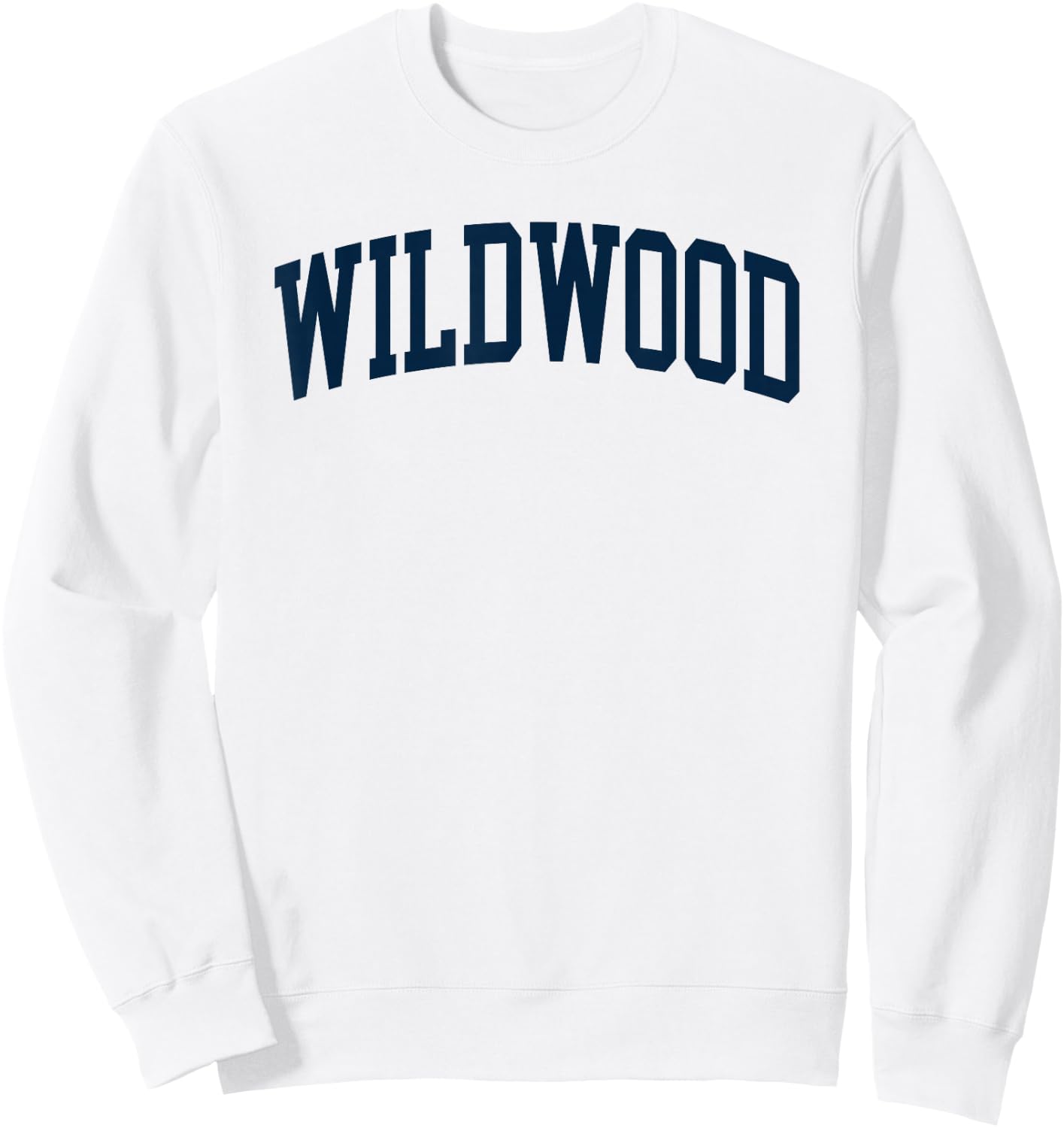 Wildwood New Jersey NJ Retro Preppy Throwback Sweatshirt - Sweatshirt | White