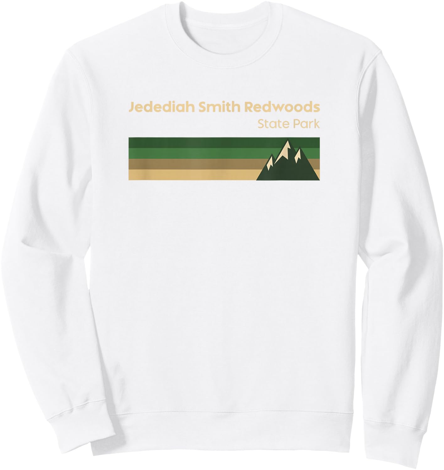 Jedediah Smith Redwoods State Park California Vintage Sweatshirt - Sweatshirt | White
