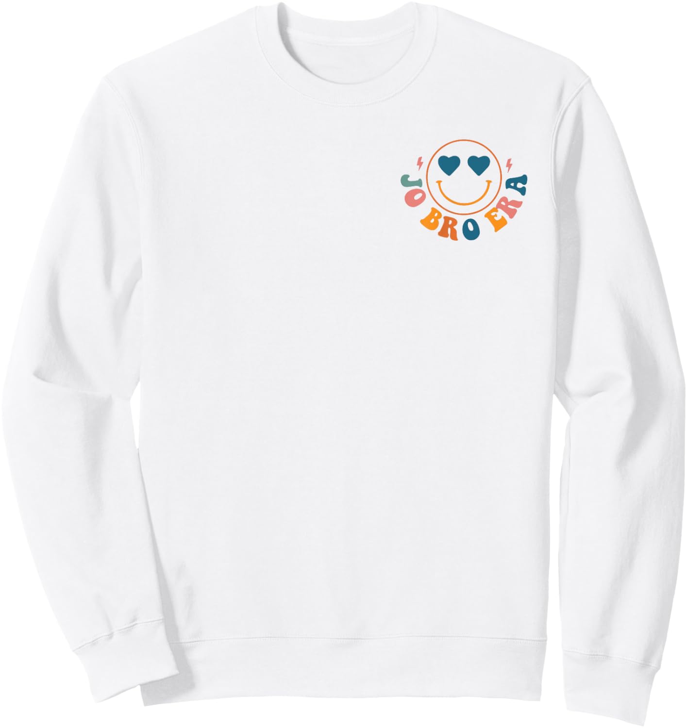 Groovy Retro In My Jo Bro Era Funny Pocket Print Sweatshirt - Sweatshirt | White