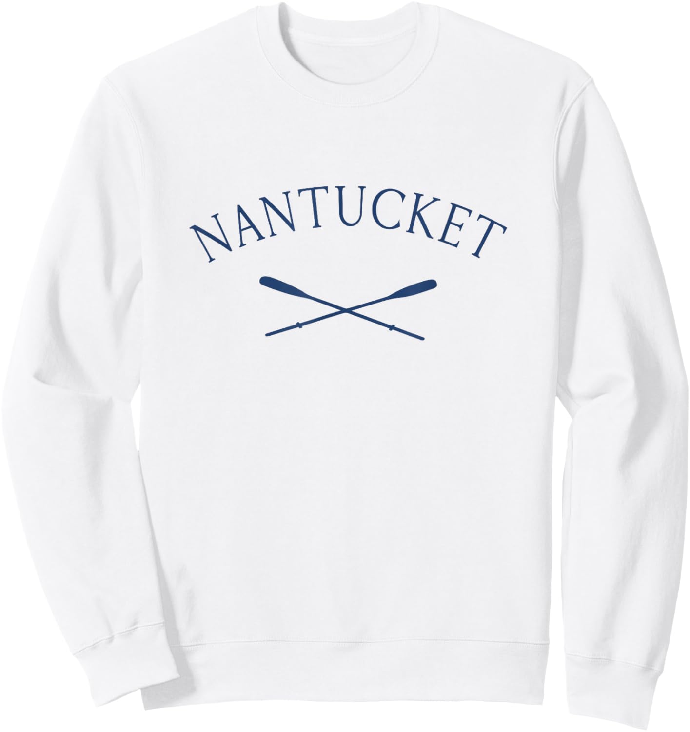 Nantucket Massachusetts Vintage Rowing Sweatshirt - Sweatshirt | White