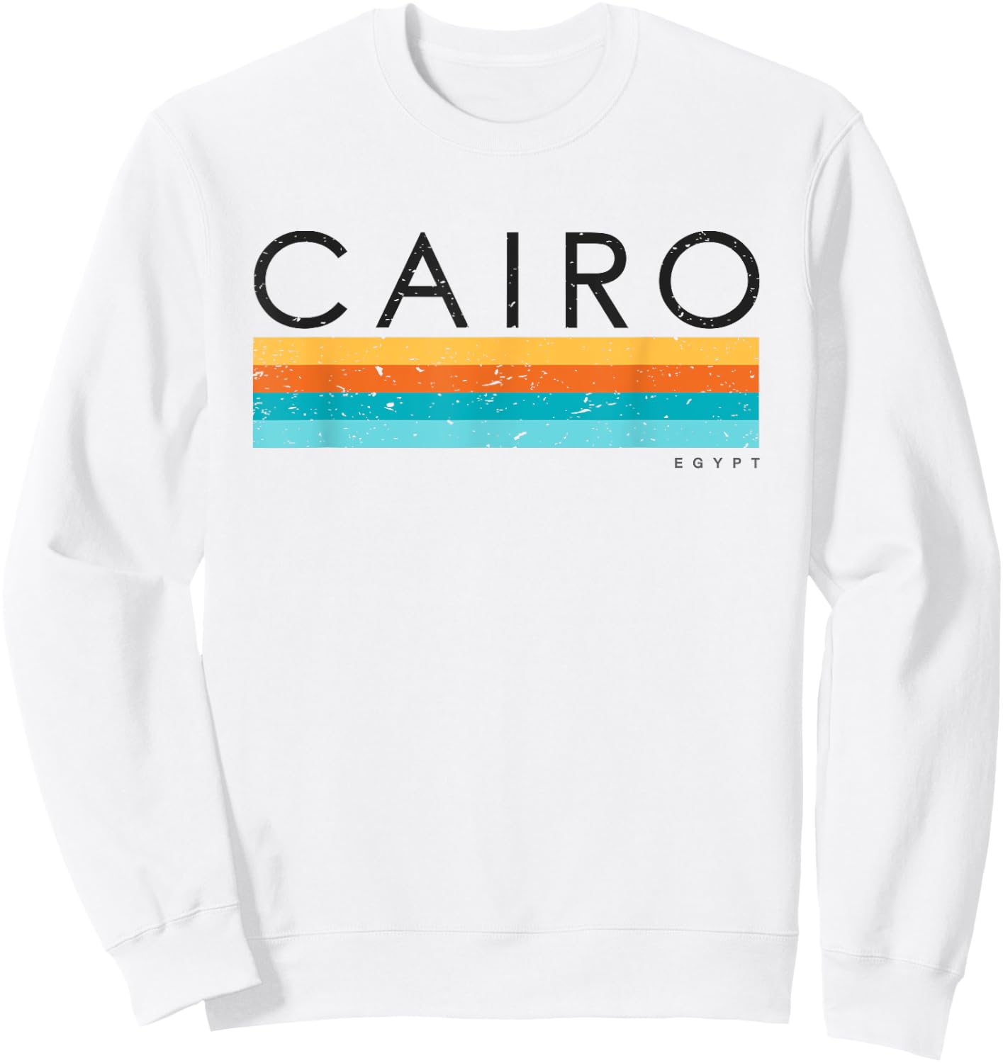 Vintage Cairo Egypt Retro Design Sweatshirt - Sweatshirt | White