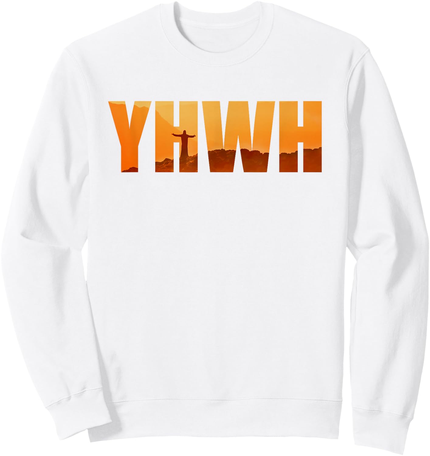 YHWH – Tetragrammaton Hebrew Name of GOD Yahweh Faith Sweatshirt - Sweatshirt | White