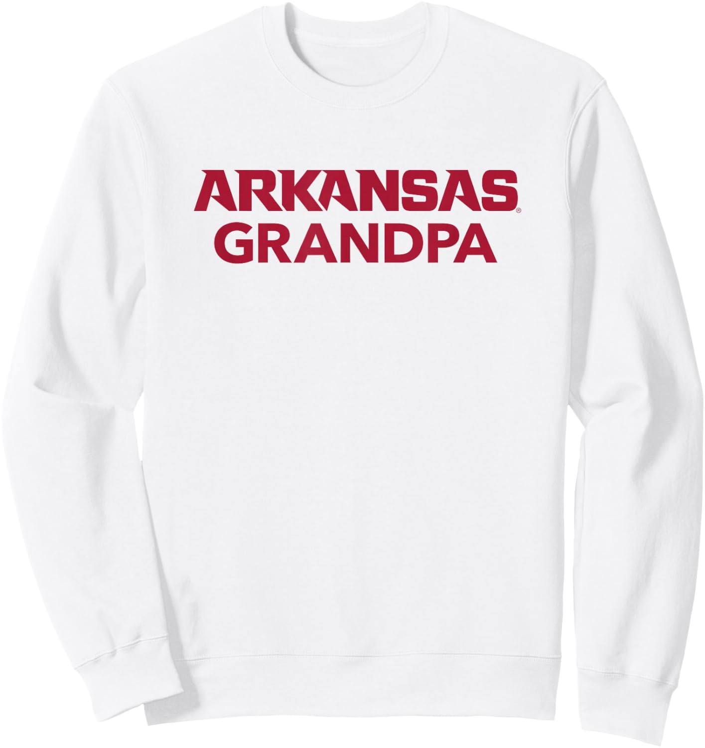 University of Arkansas Razorbacks Grandpa Sweatshirt - Sweatshirt | White