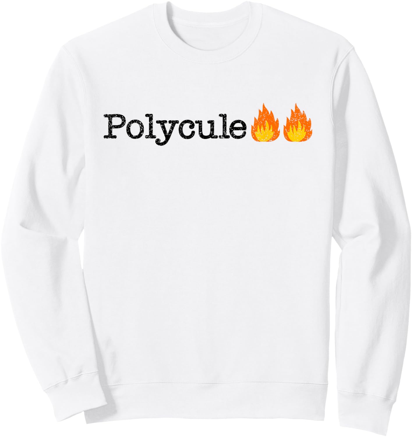 Polycule Fire Polyamorous Fun Meme Sweatshirt - Sweatshirt | White