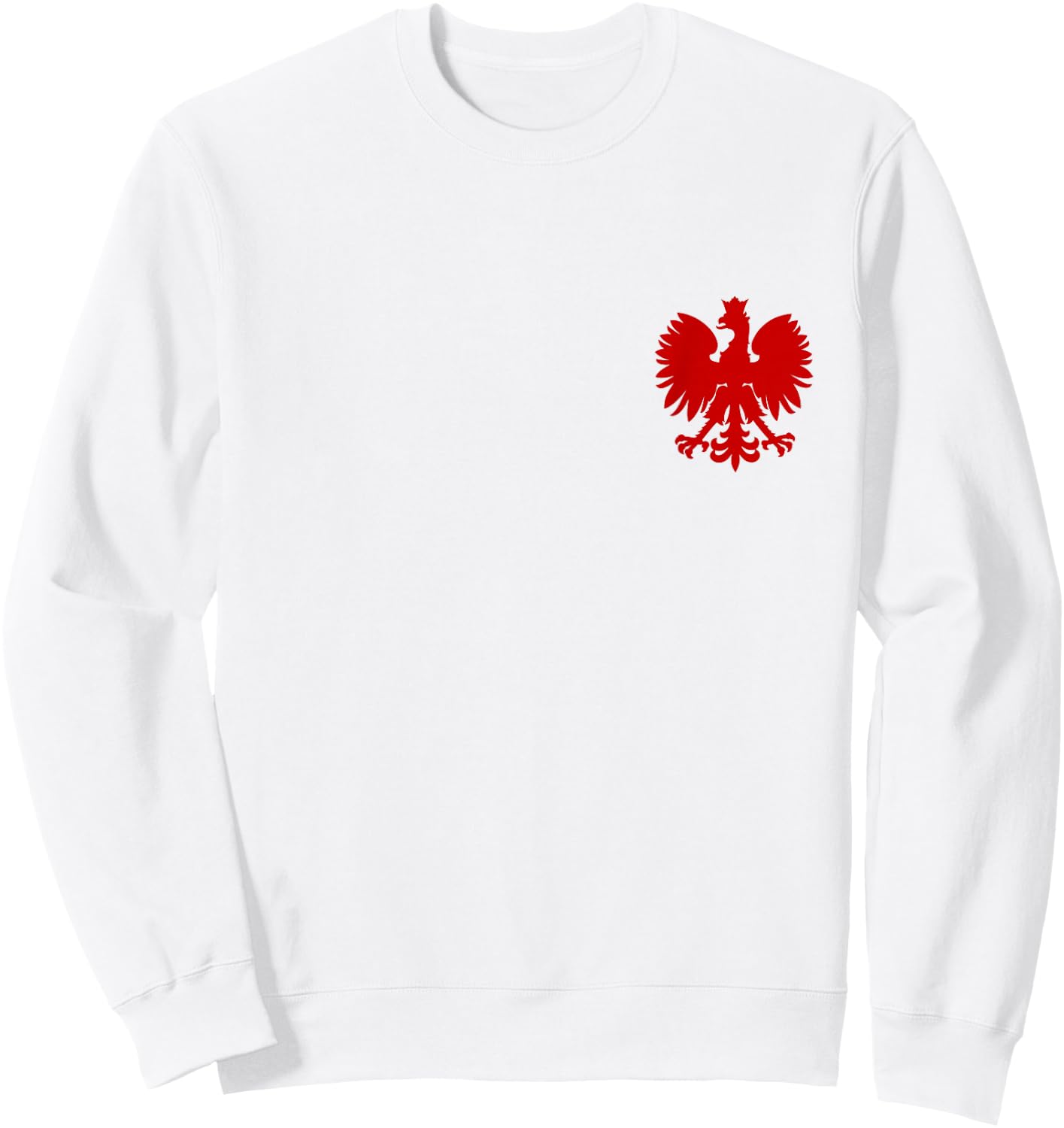 Poland Flag Pride Eagle Polish Roots Polska Sweatshirt - Sweatshirt | White