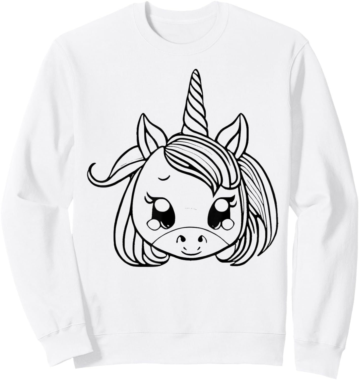 Color and paint your own unicorn Sweatshirt - Sweatshirt | White