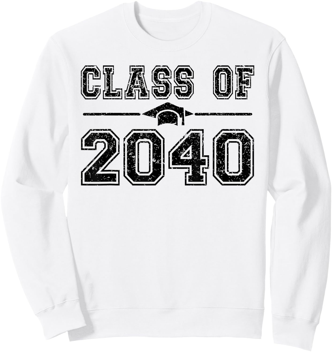 Class of 2040 Grow With Me First Day of School Graduate 2040 Sweatshirt - Sweatshirt | White