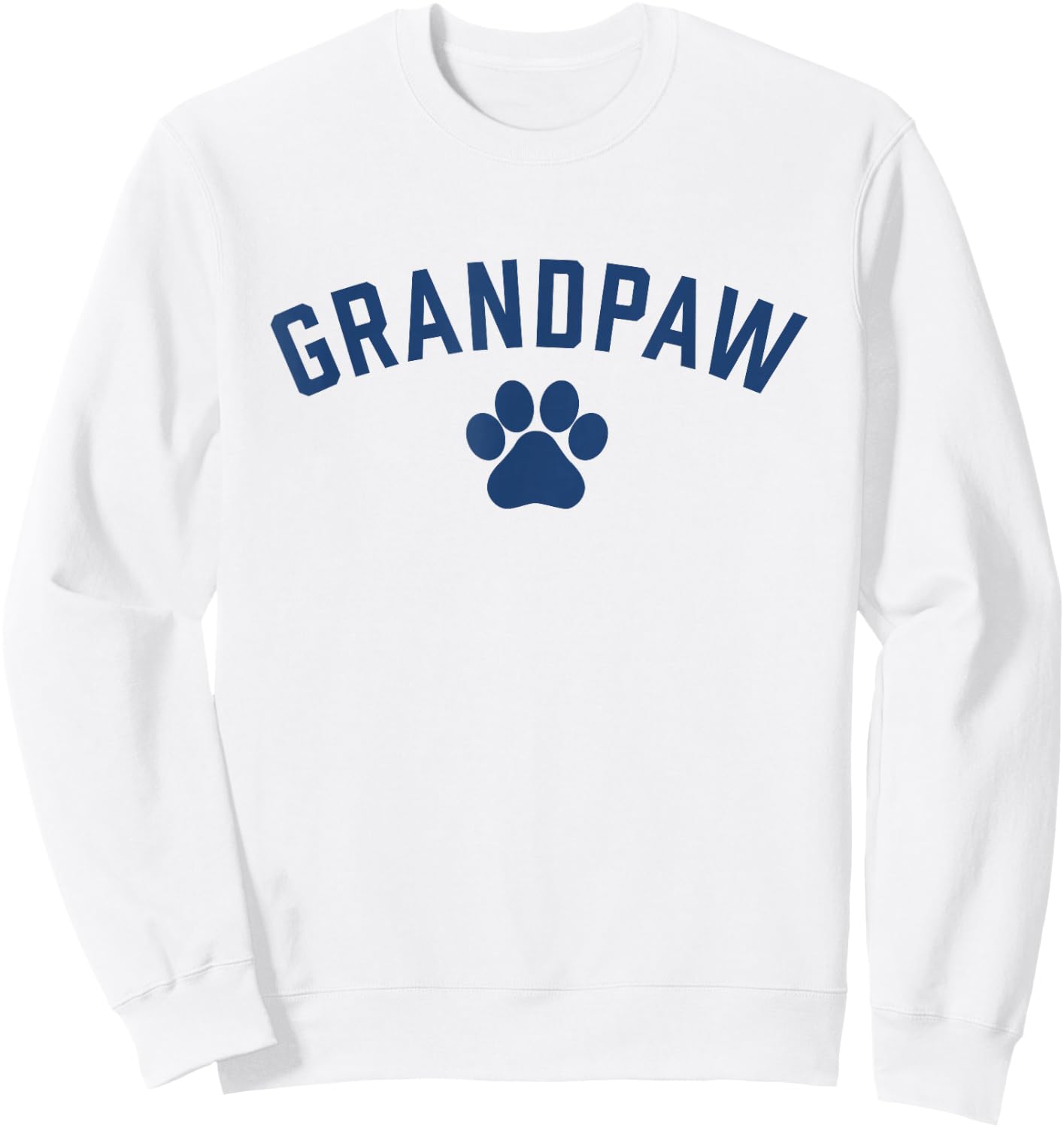 Grandpaw Dog Grandkids Funny Grandpa Sweatshirt - Sweatshirt | White