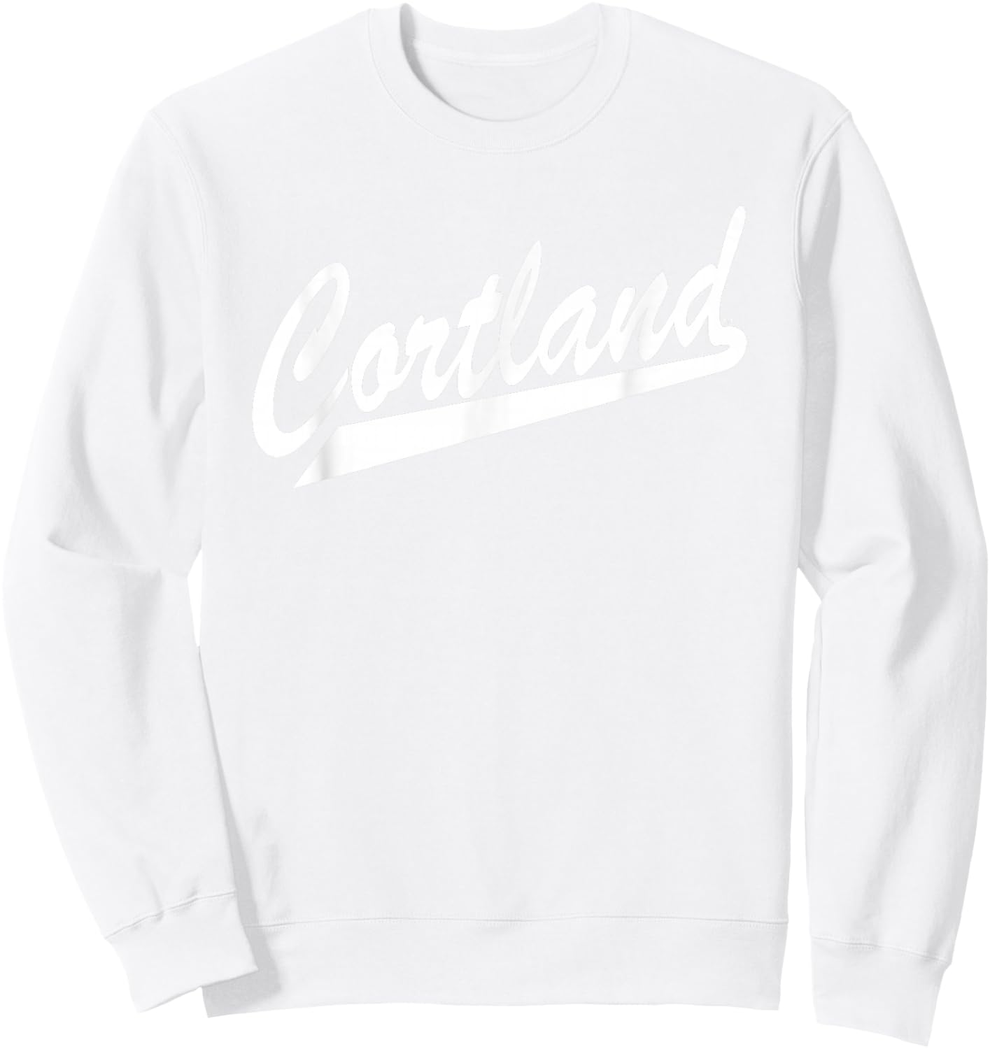 SUNY Cortland Red Dragons Script Sweatshirt - Sweatshirt | White