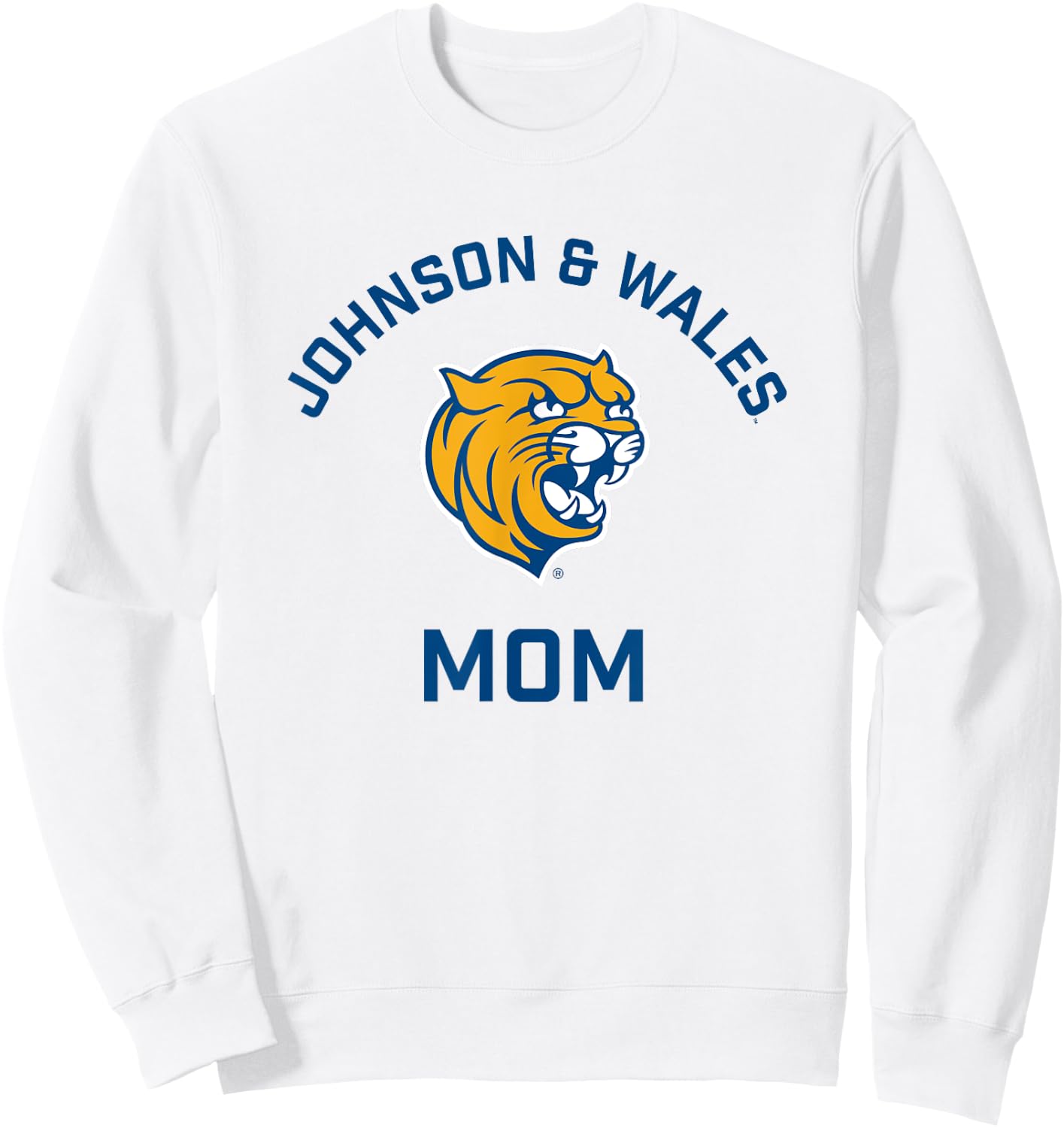 Johnson and Wales University JWU Wildcats Arched Mom Sweatshirt - Sweatshirt | White