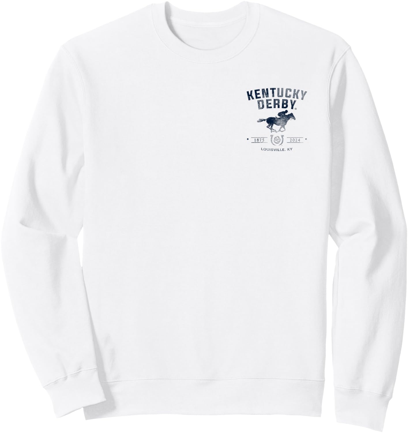 Officially Licensed Kentucky Derby 2024 Front/Back Vintage Sweatshirt - Sweatshirt | White