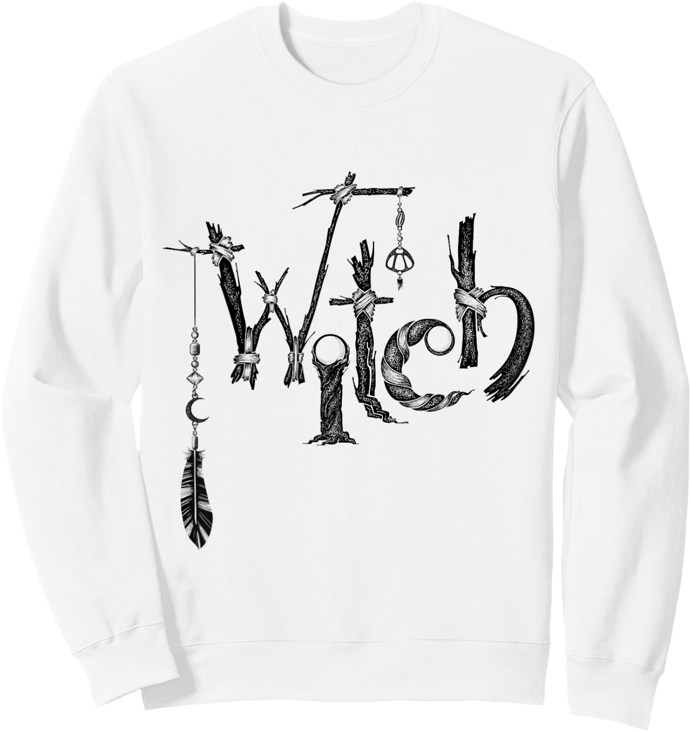 Witchy Occult Wicca Witchcraft Witch Sweatshirt - Sweatshirt | White