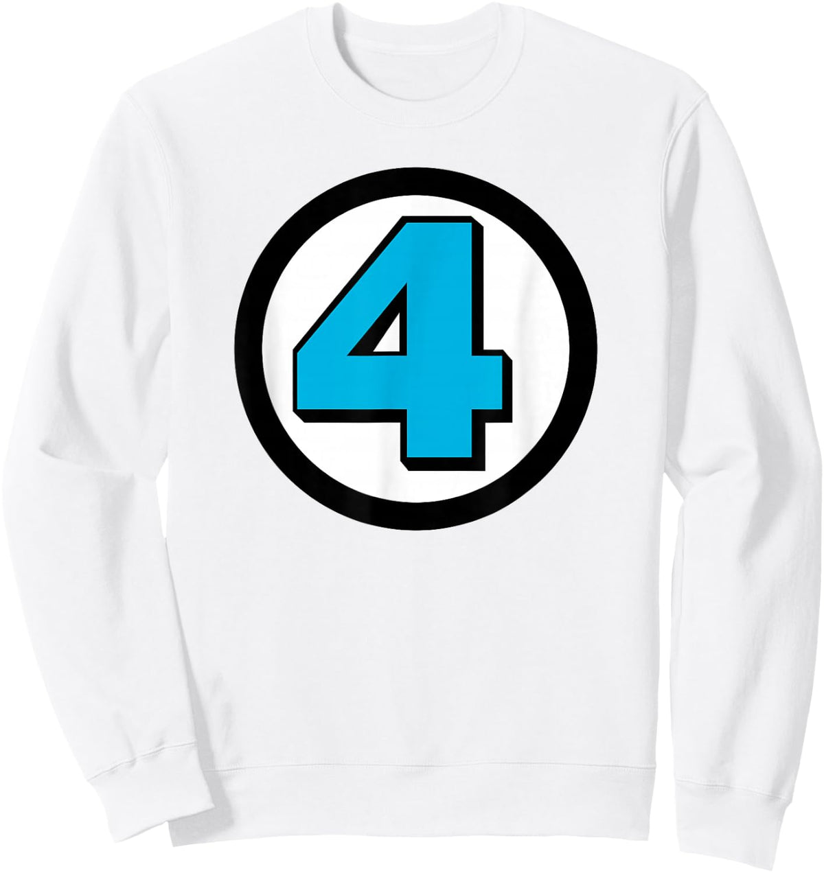 Marvel Fantastic Four Classic 4 Vintage Team Logo Sweatshirt - Sweatshirt | White