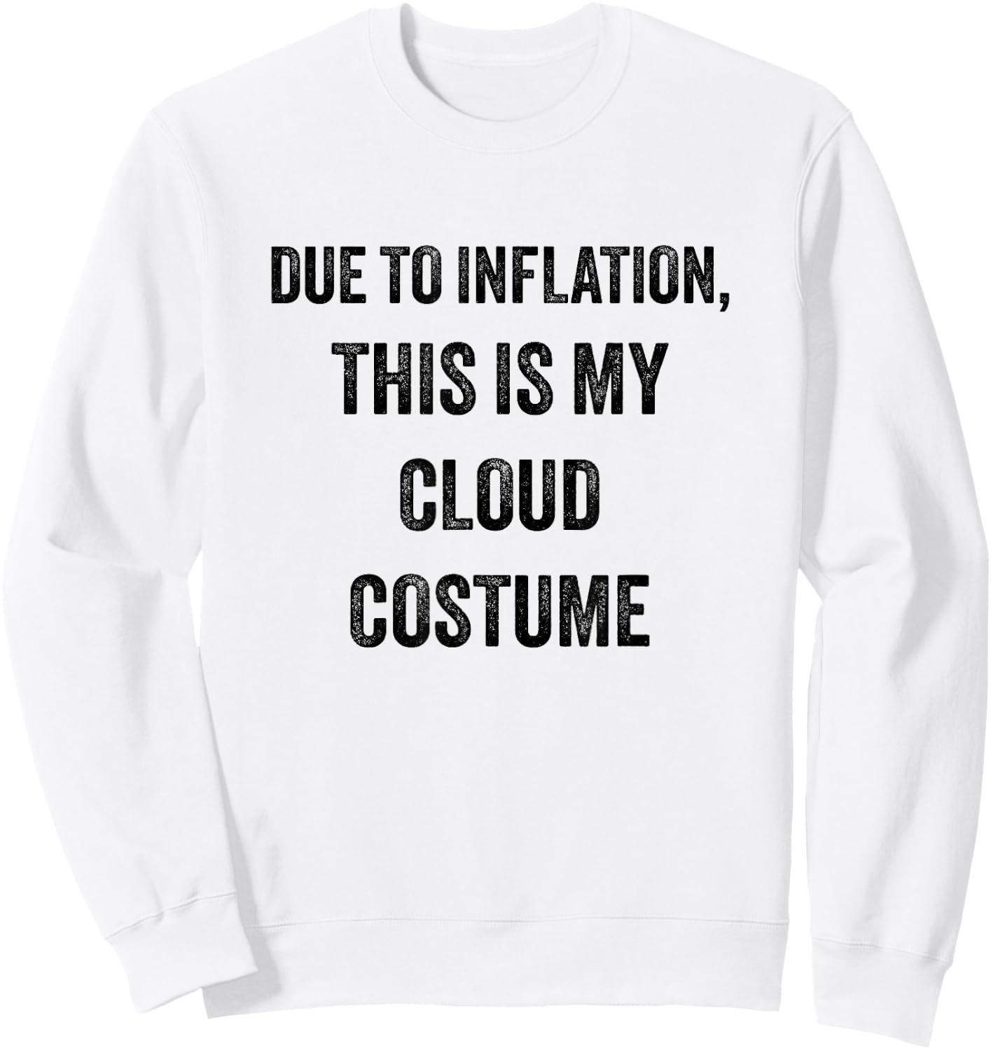 Cloud Halloween Costume Sweatshirt - Sweatshirt | White