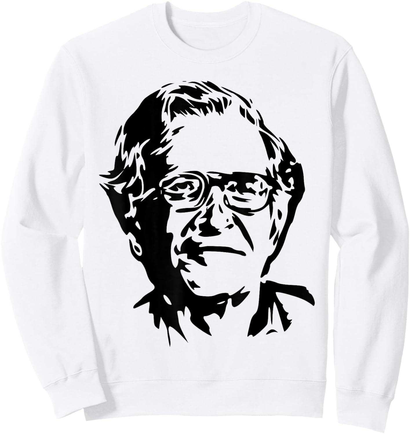 Noam Chomsky stencil Sweatshirt - Sweatshirt | White