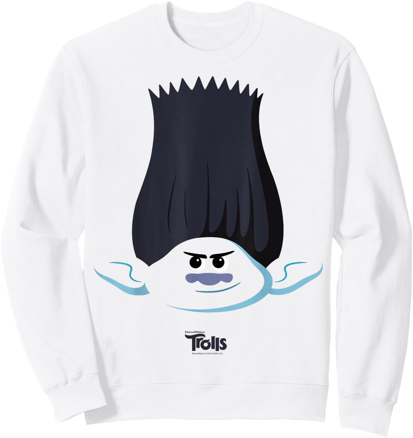 DreamWorks Trolls Branch Big Face Sweatshirt - Sweatshirt | White