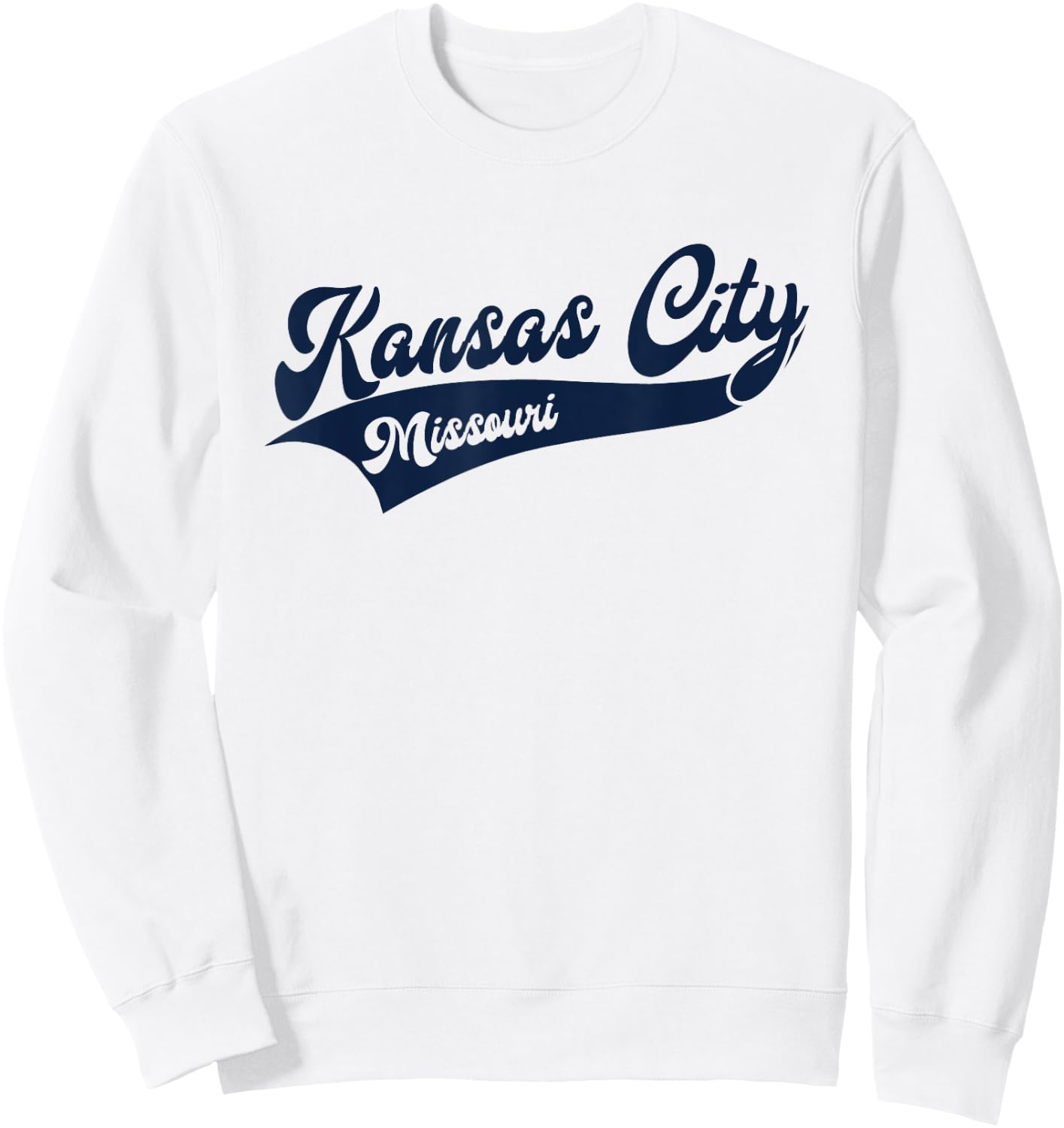 Kansas City - Missouri - Retro / Throwback Design - Classic Sweatshirt - Sweatshirt | White