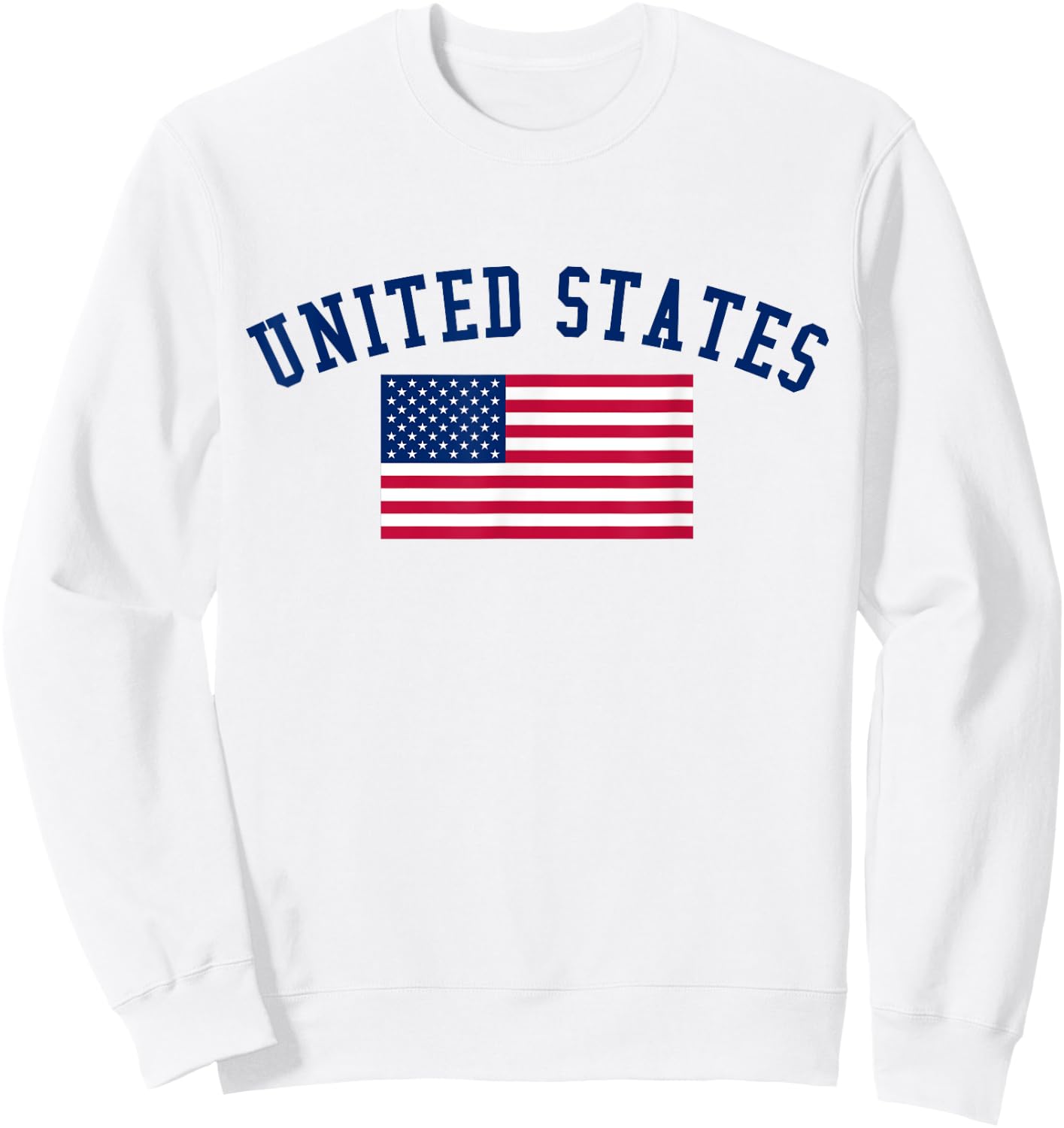 United States Patriotic US Flag Sweatshirt - Sweatshirt | White