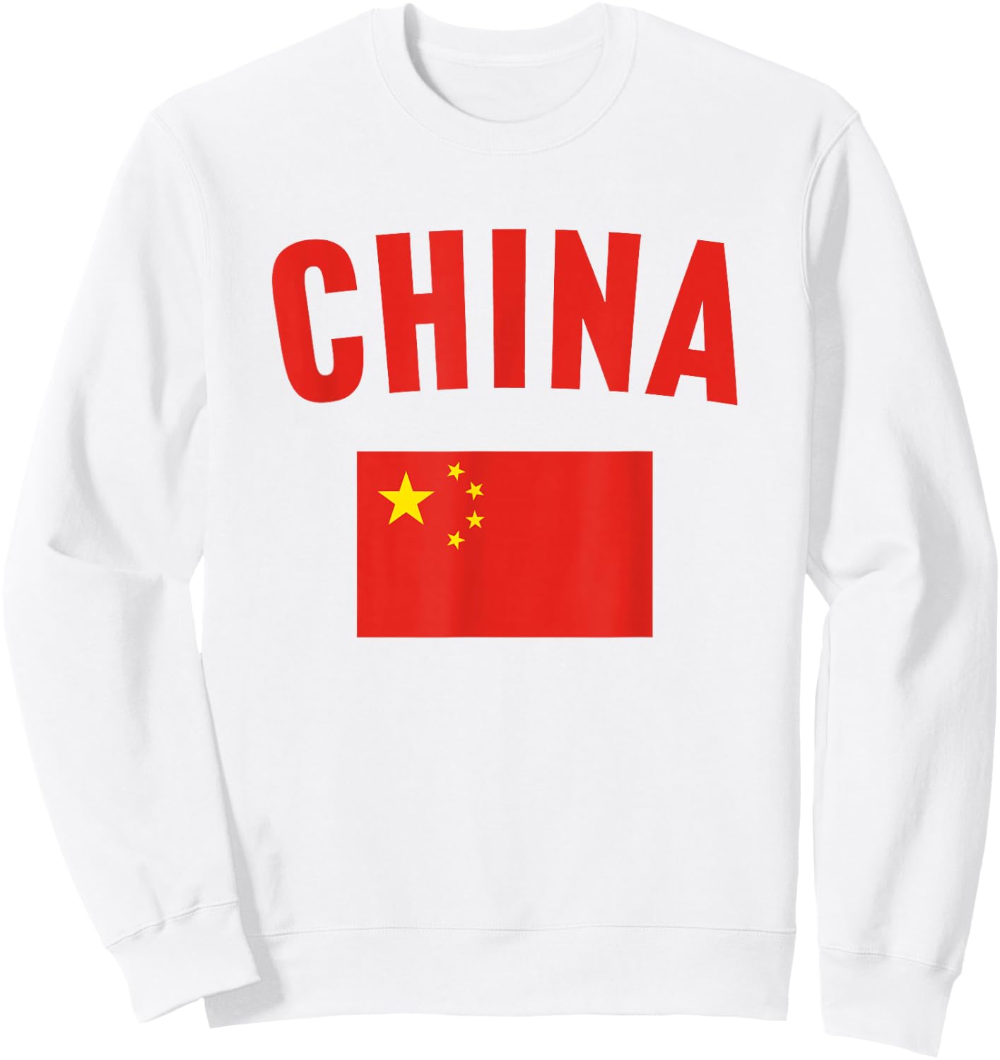 China Flag Sweatshirt - Sweatshirt | White